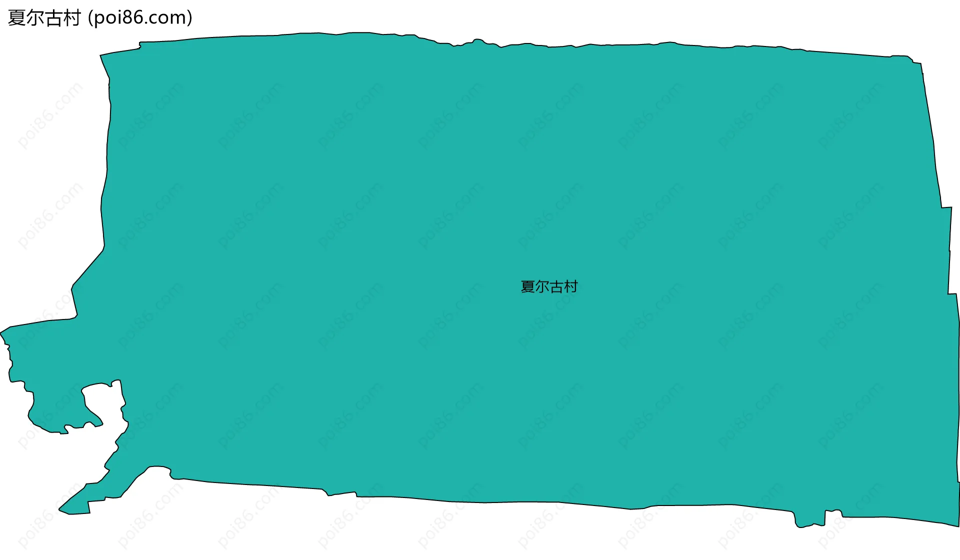 夏尔古村边界地图