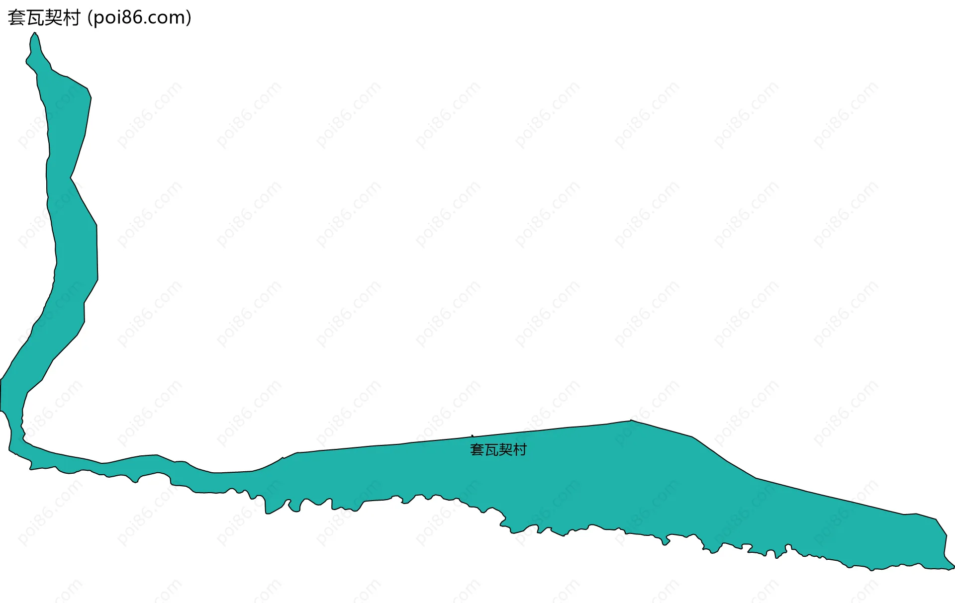 套瓦契村边界地图