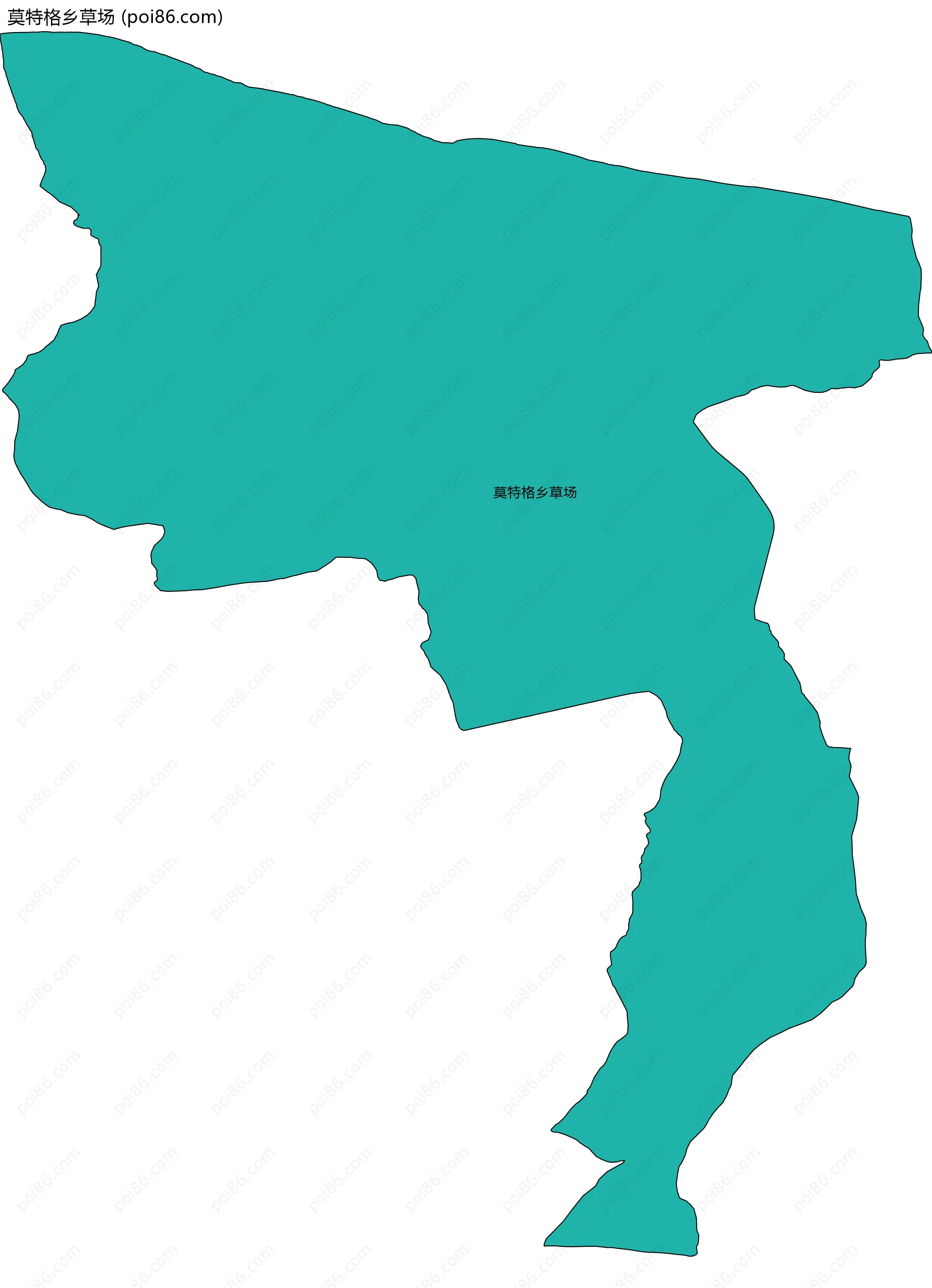 莫特格乡草场边界地图