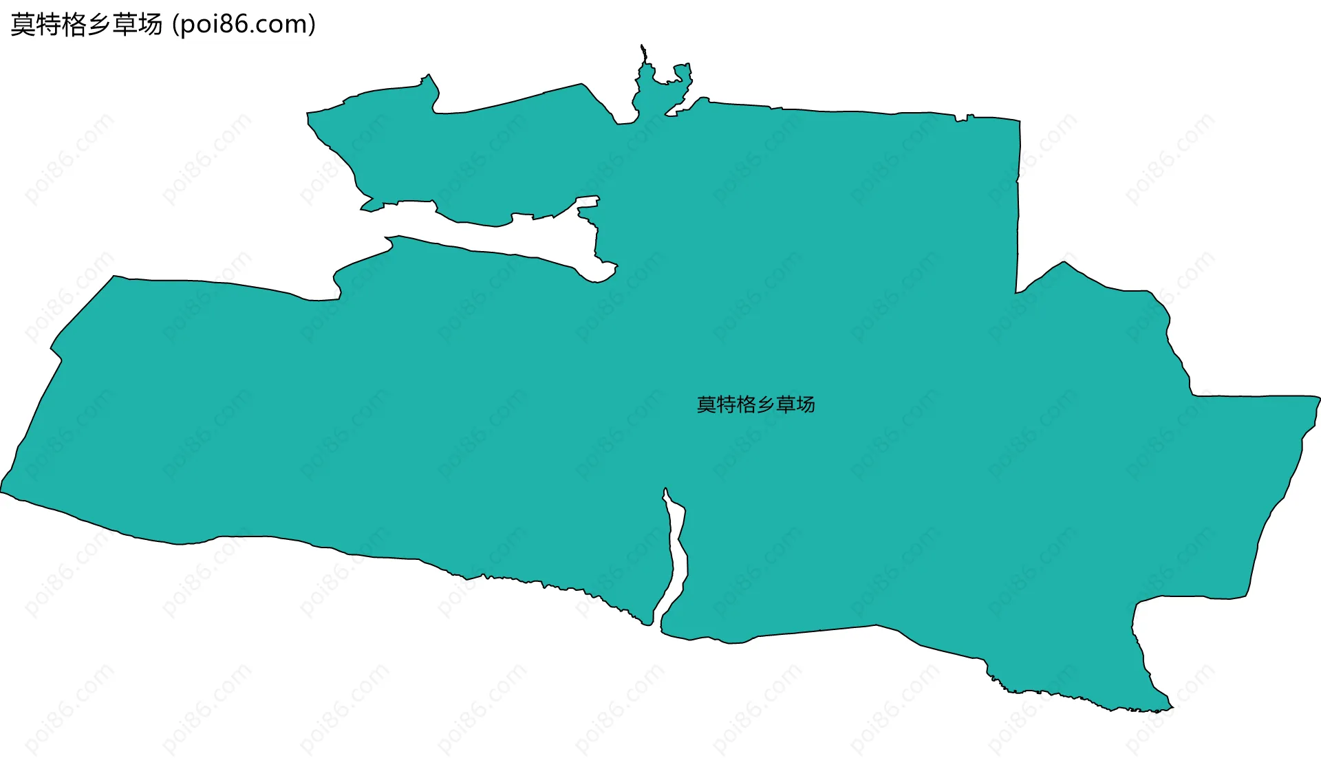 莫特格乡草场边界地图