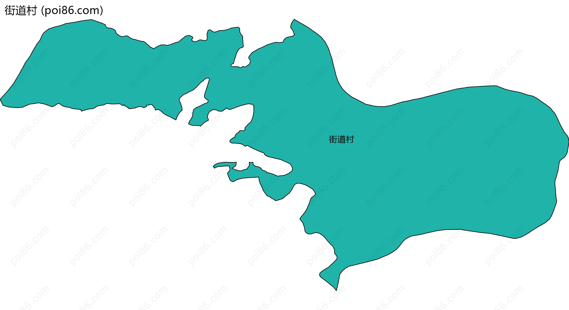 街道村边界地图