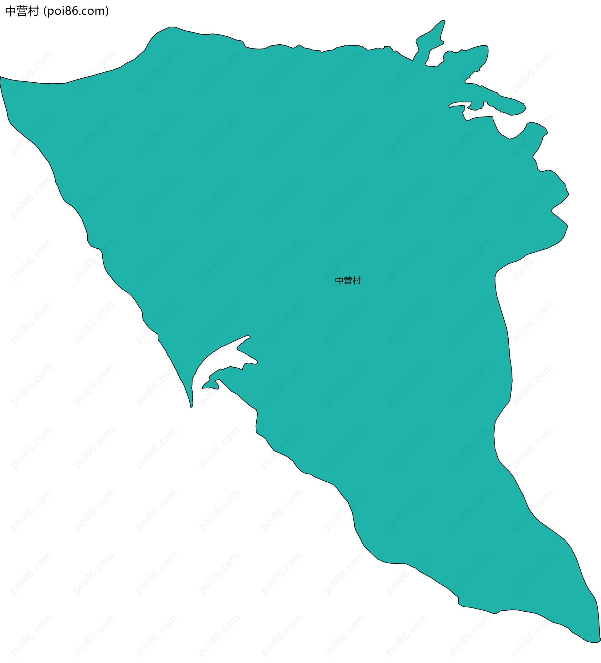 中营村边界地图