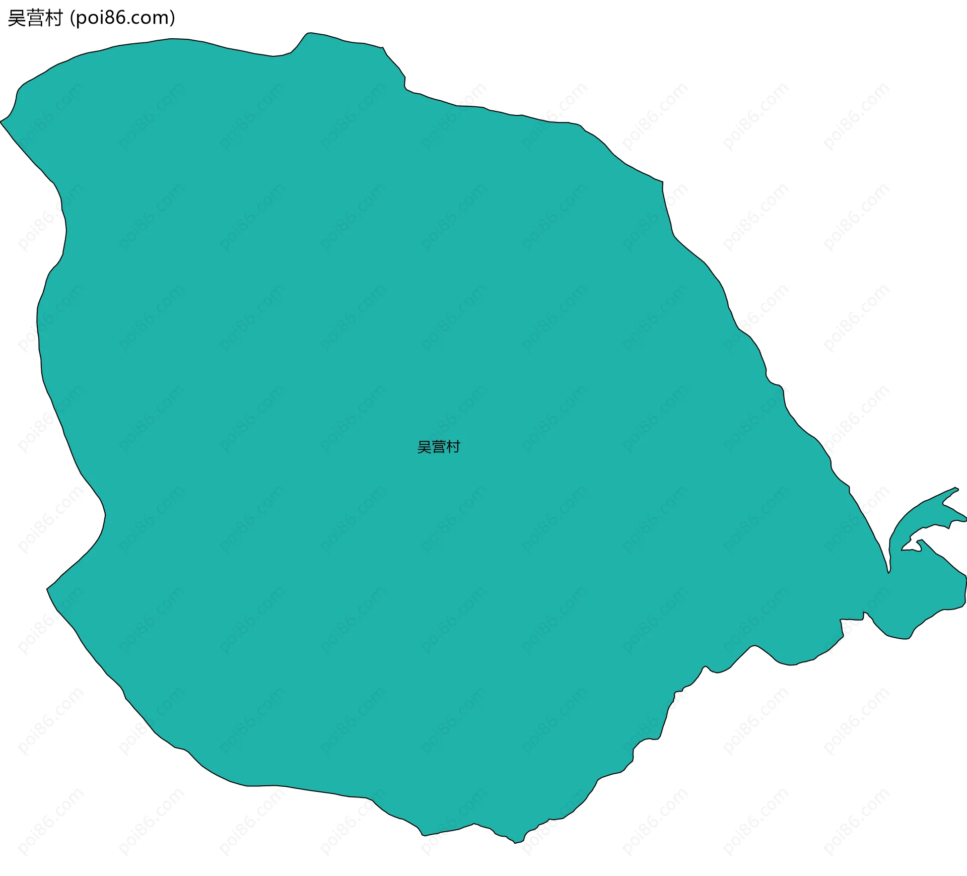 吴营村边界地图