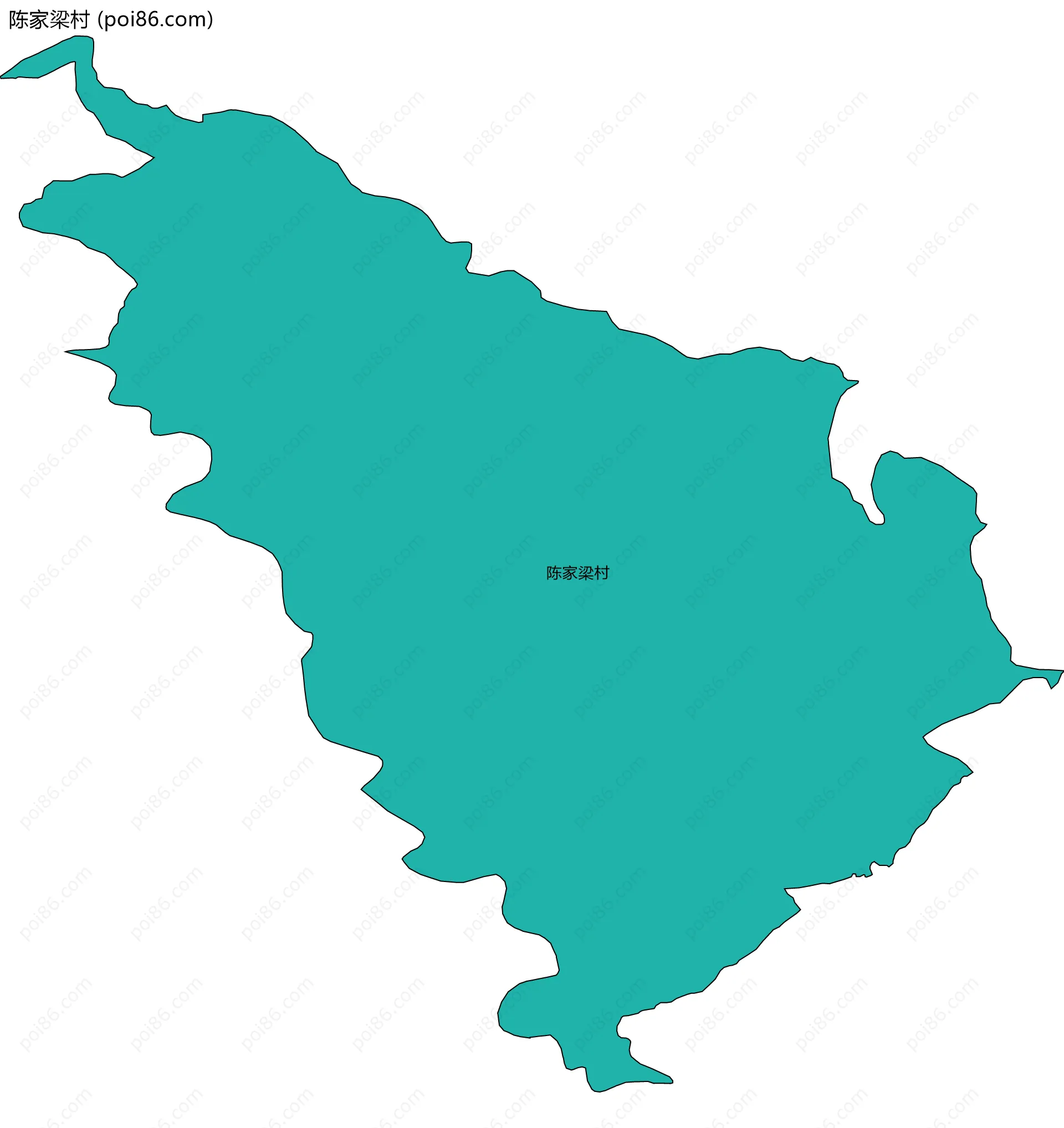 陈家梁村边界地图