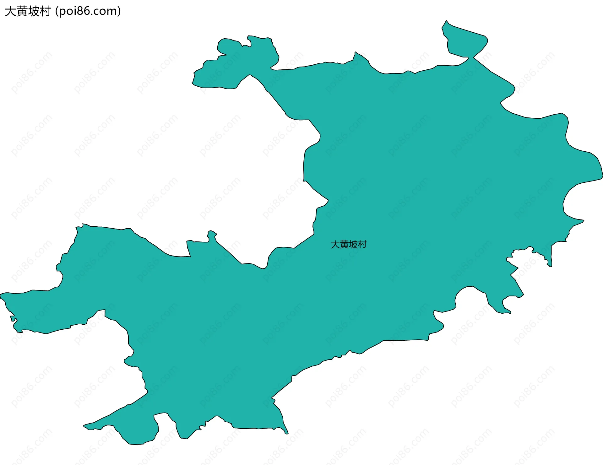 大黄坡村边界地图