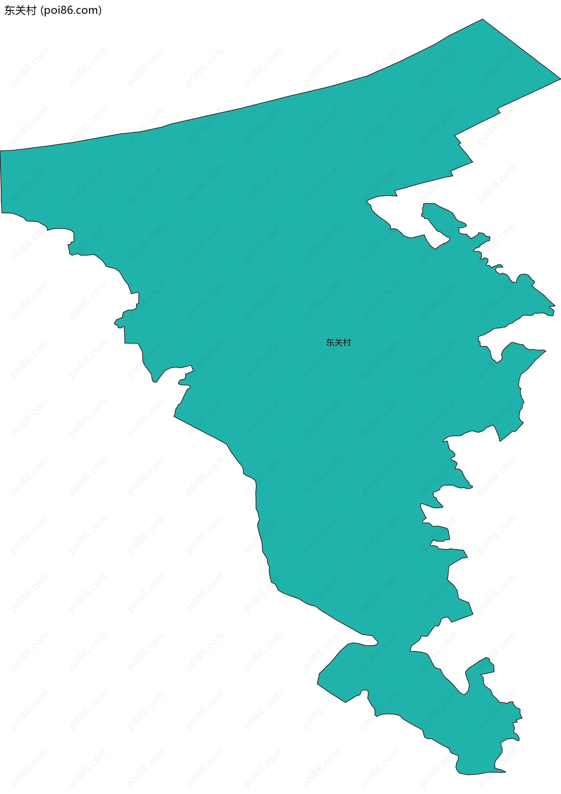 东关村边界地图