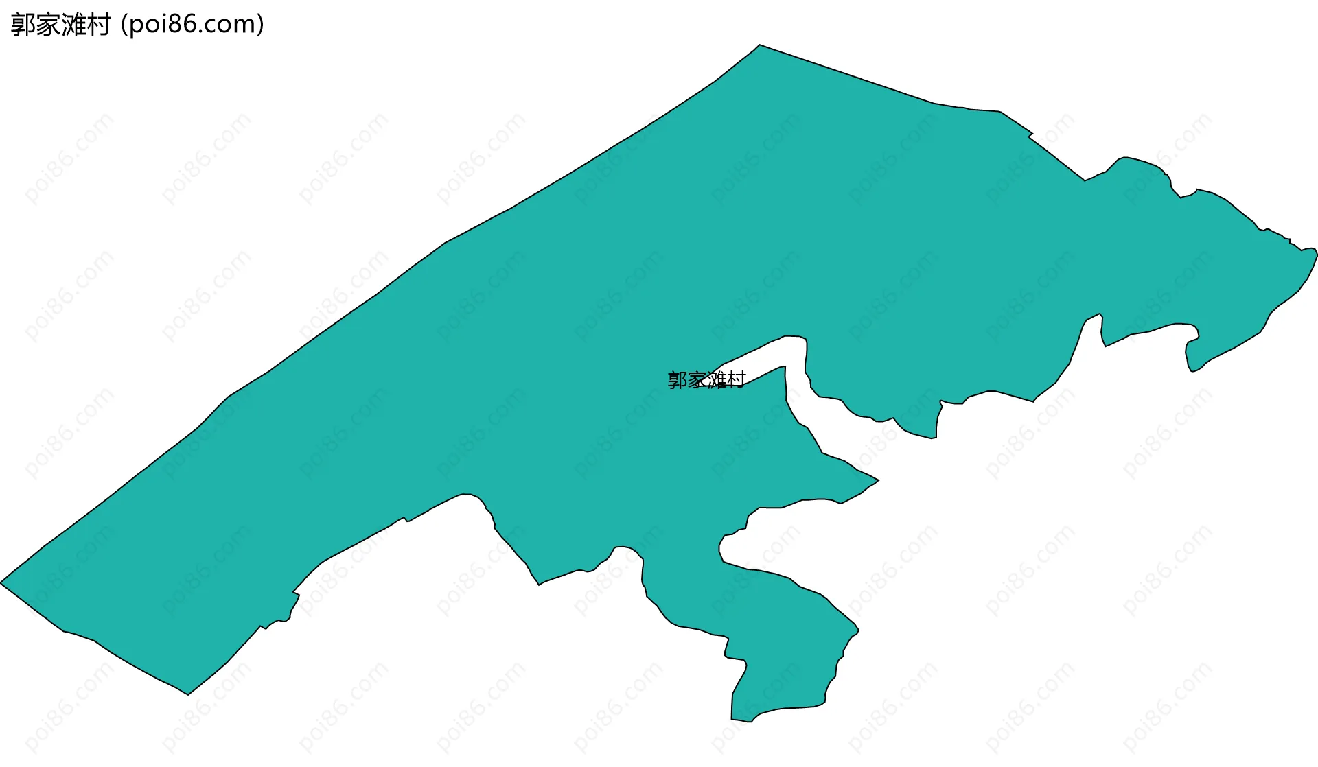 郭家滩村边界地图