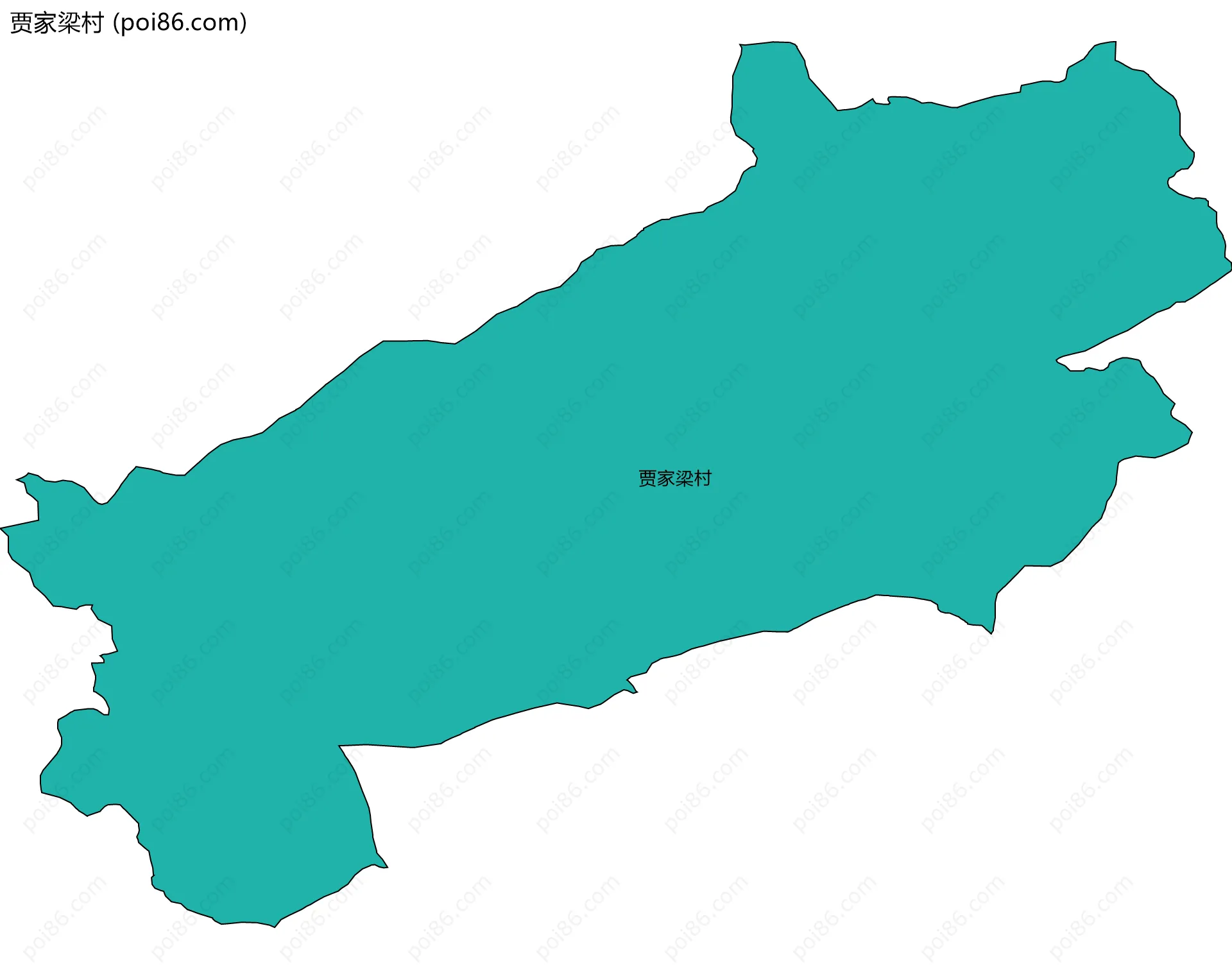 贾家梁村边界地图