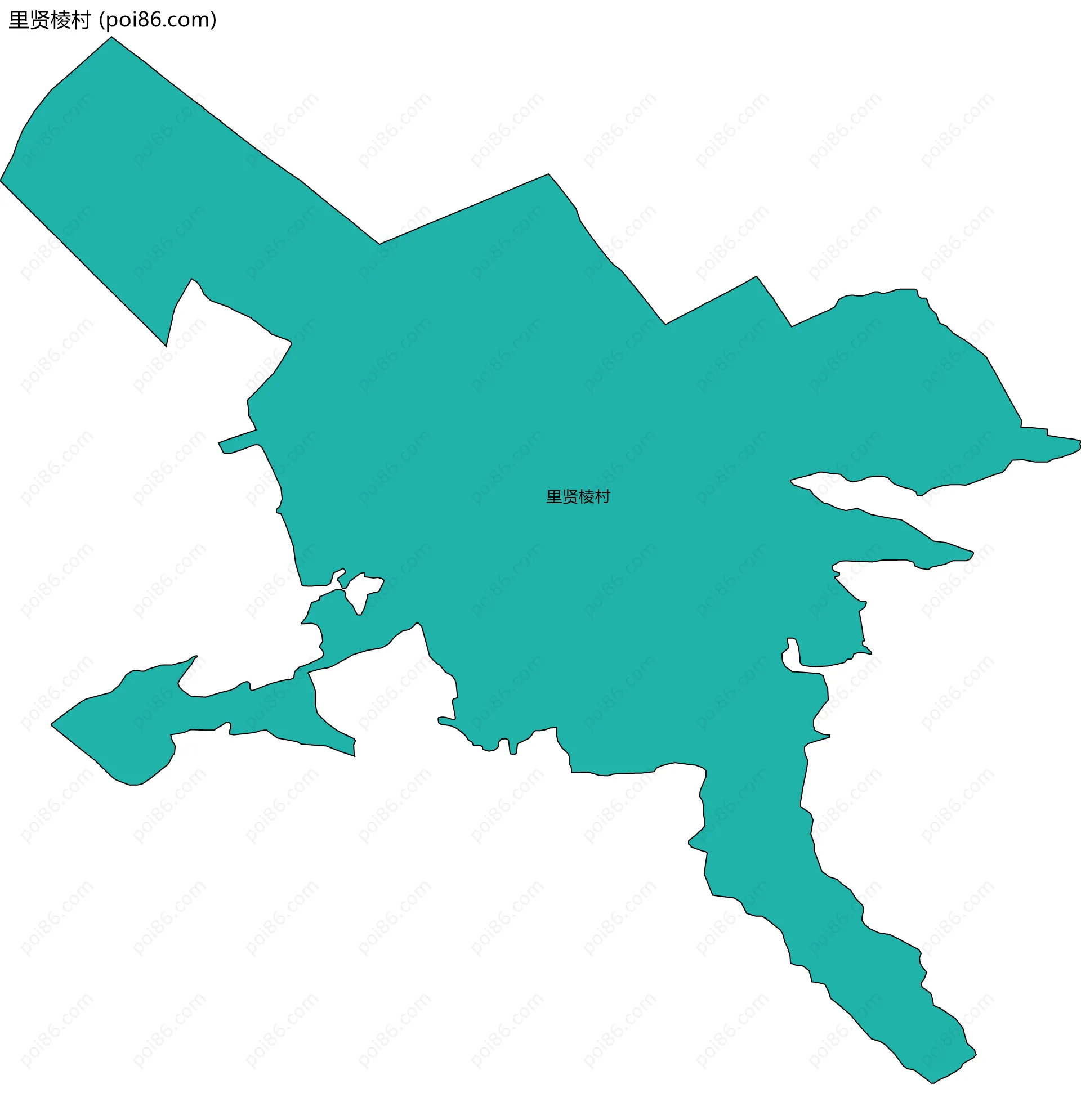 里贤棱村边界地图