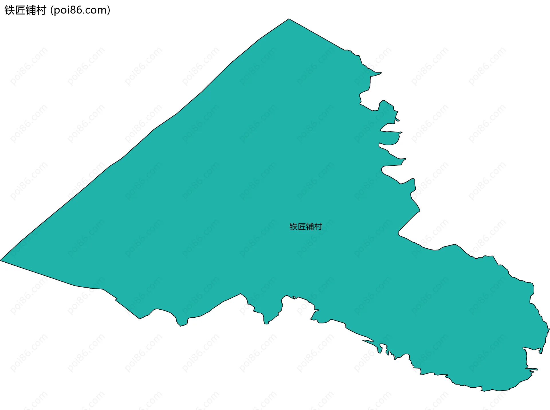 铁匠铺村边界地图