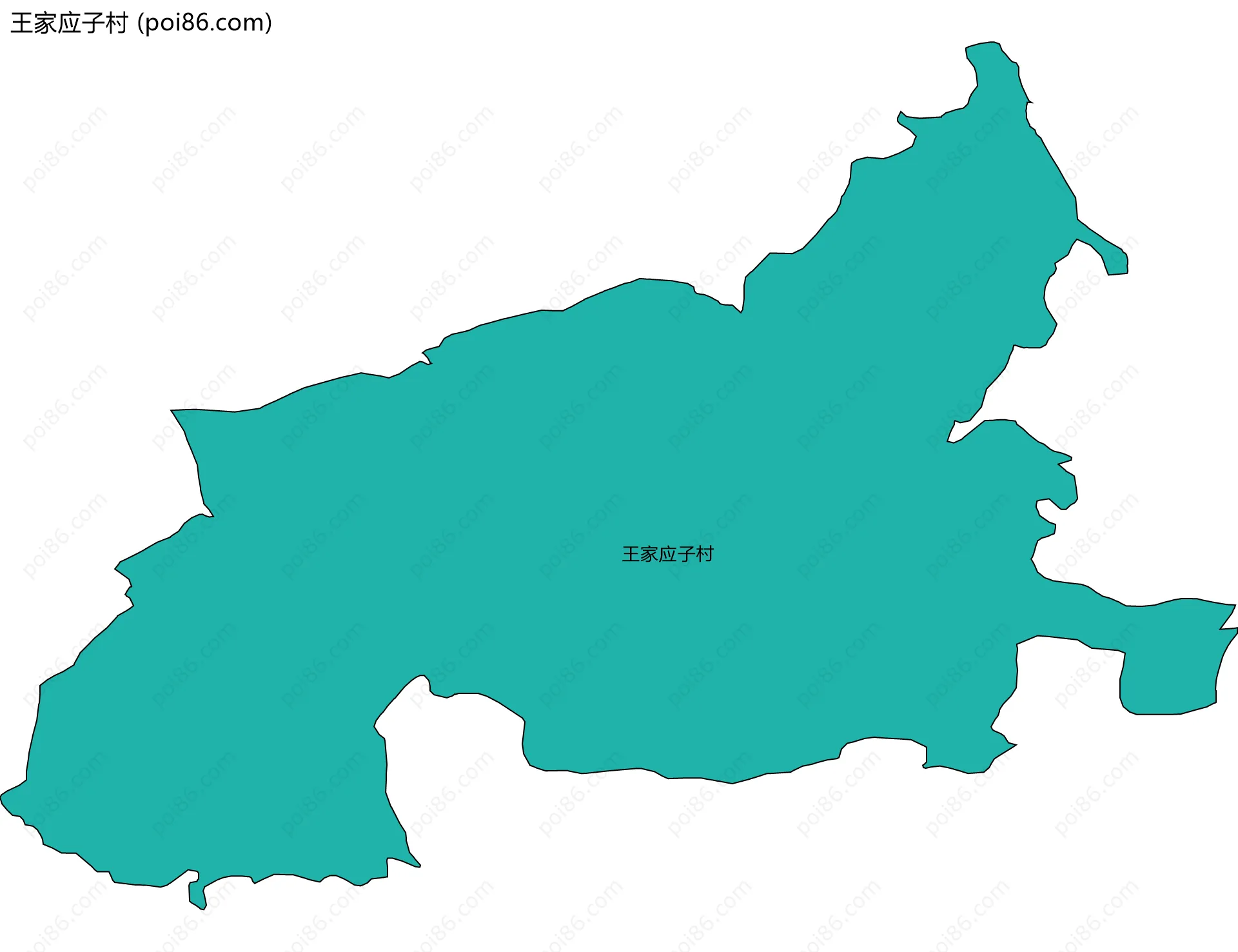 王家应子村边界地图