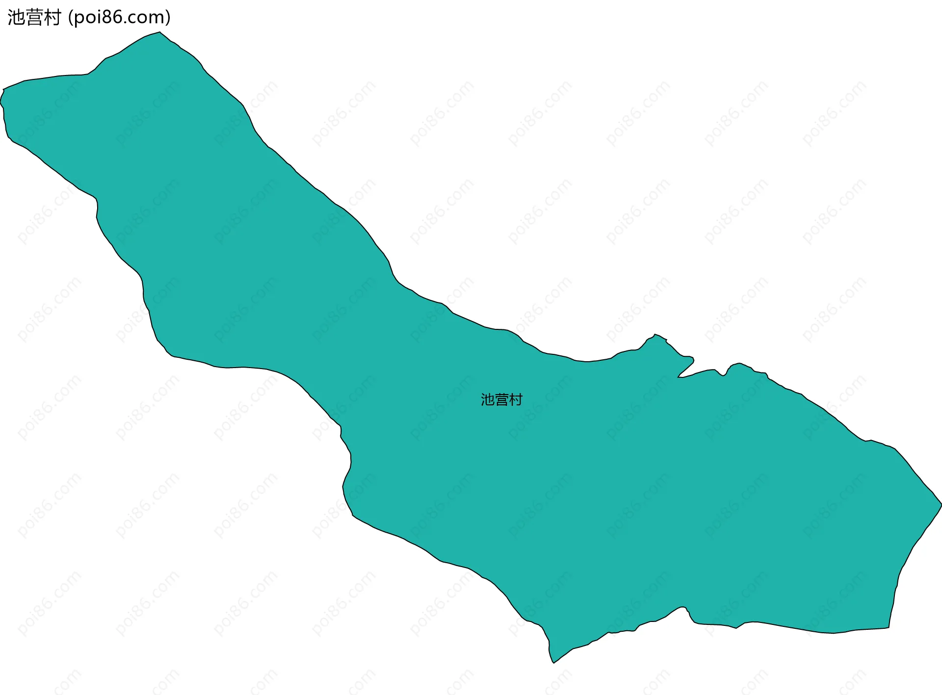 池营村边界地图