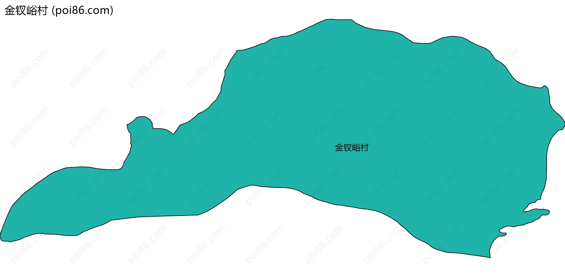 金钗峪村边界地图