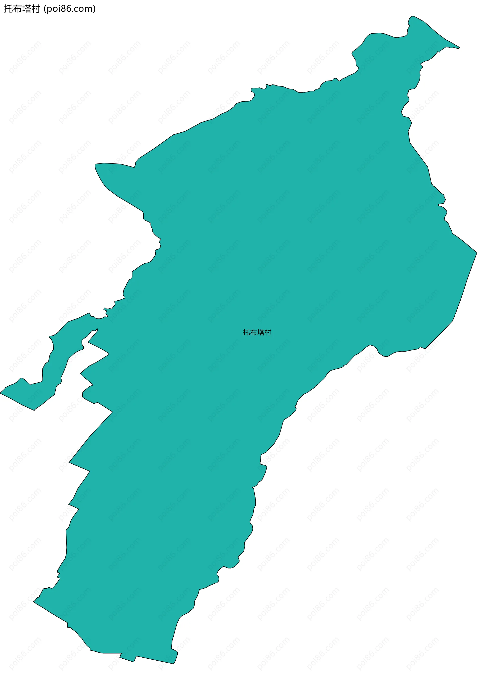 托布塔村边界地图