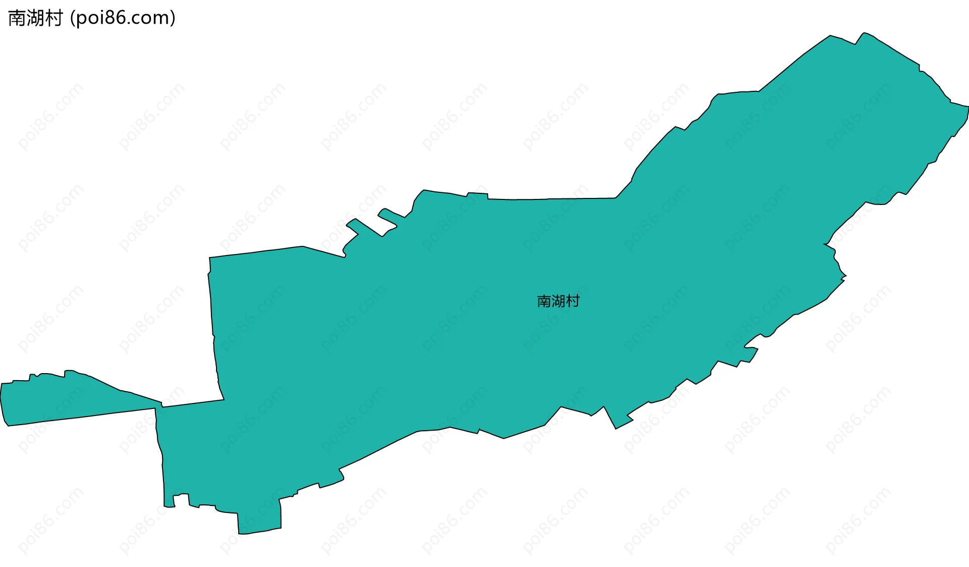 南湖村边界地图