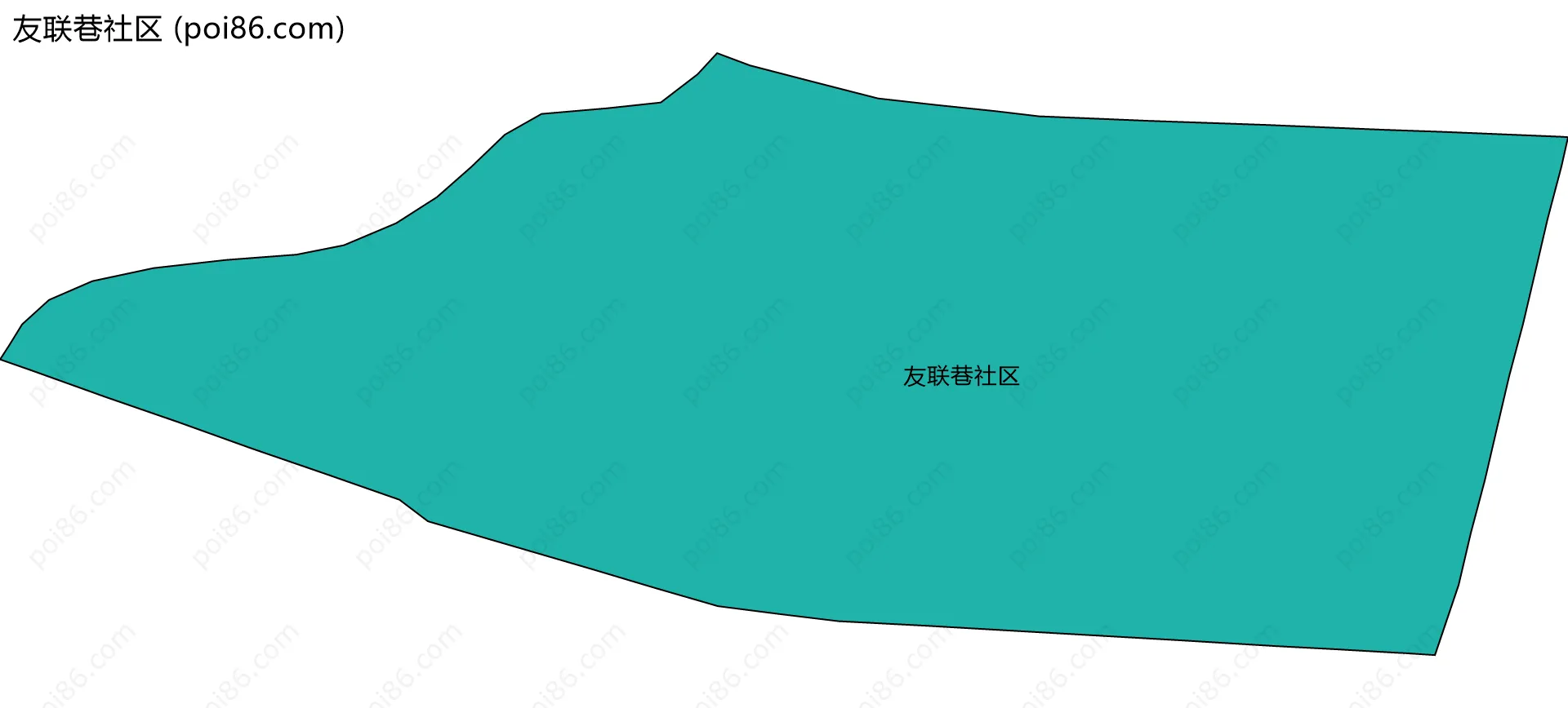 友联巷社区边界地图