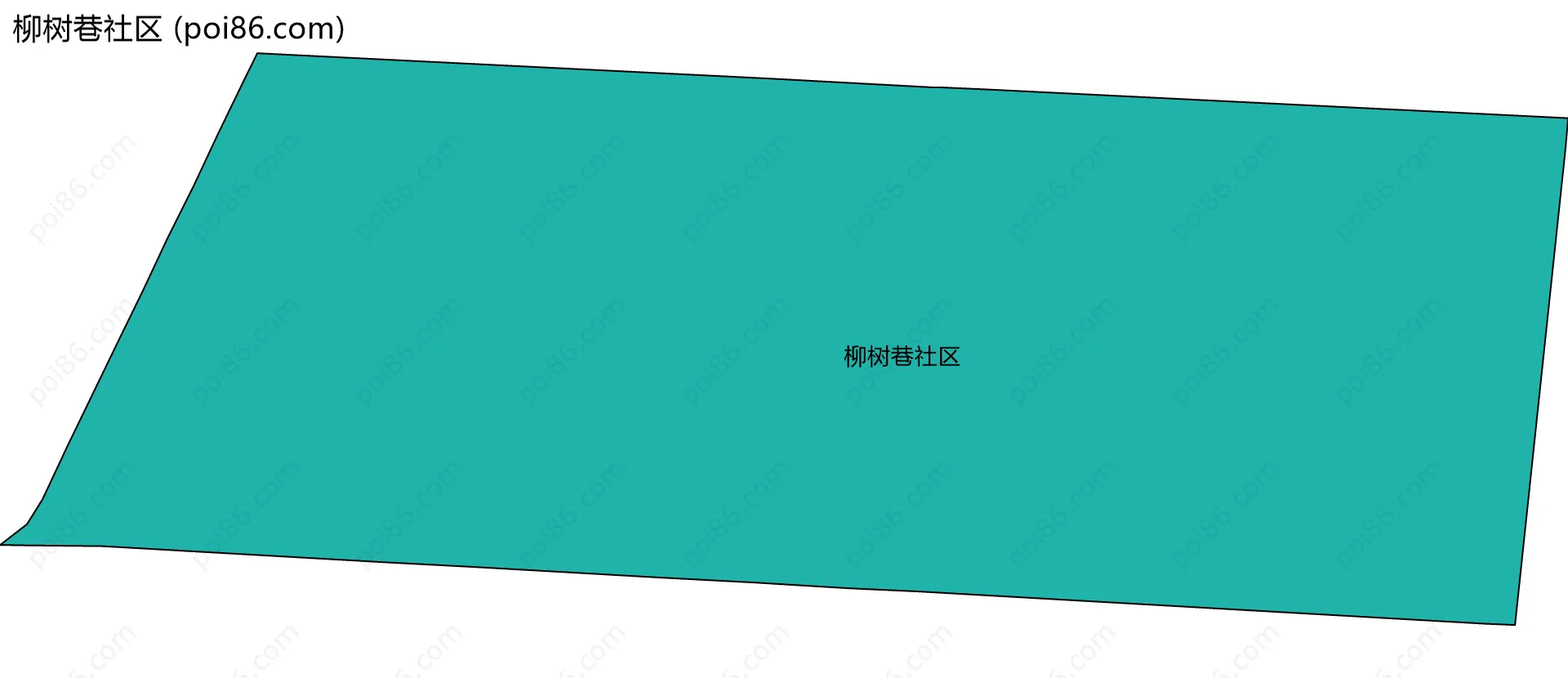 柳树巷社区边界地图