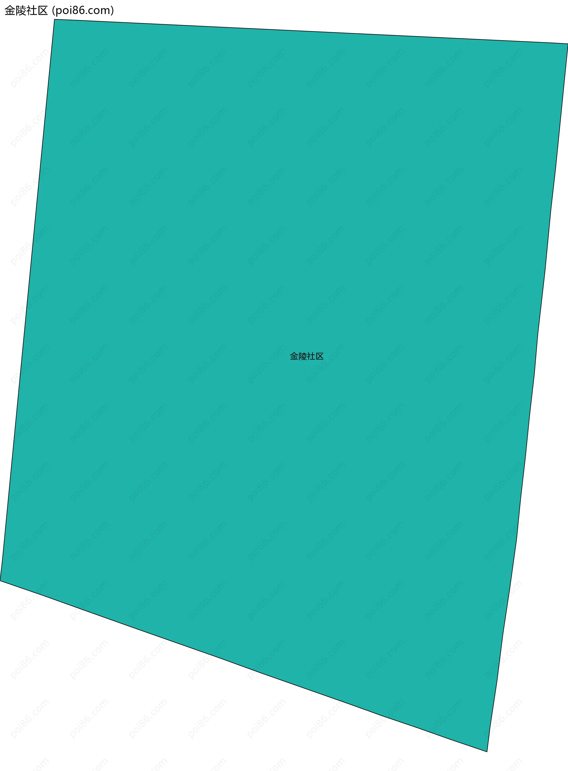 金陵社区边界地图