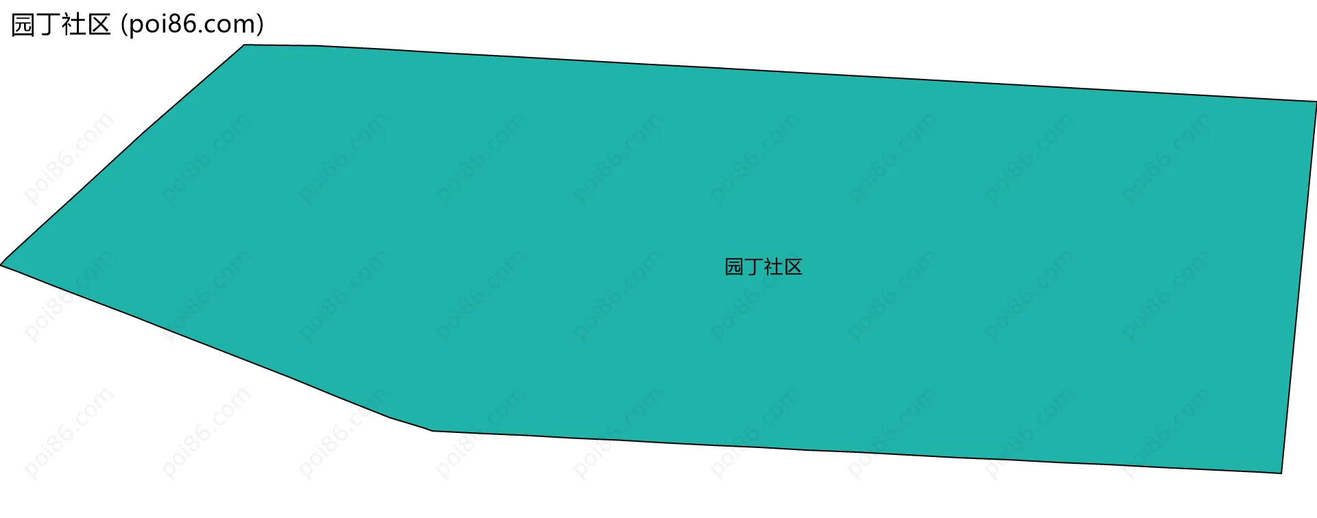 园丁社区边界地图