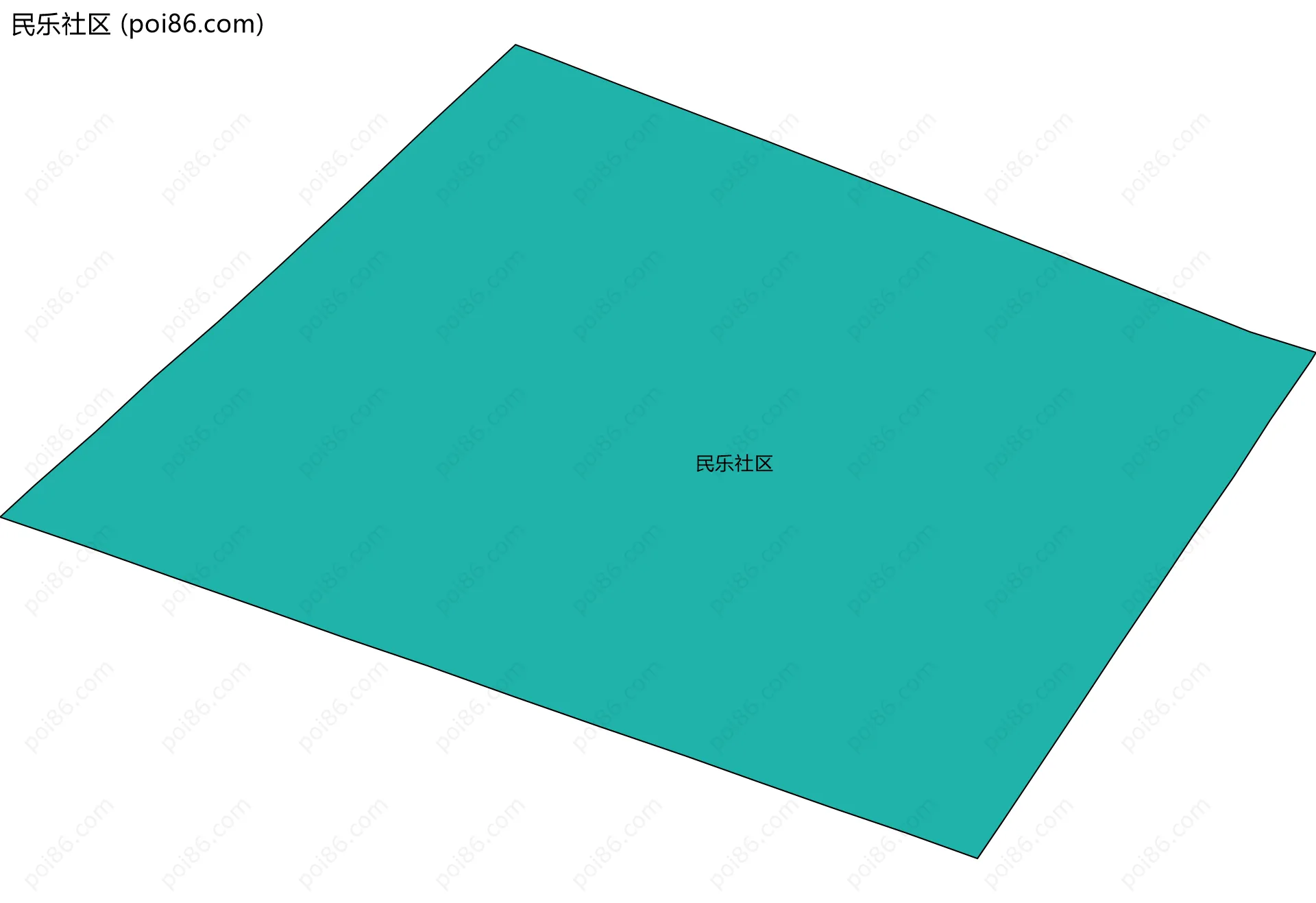 民乐社区边界地图