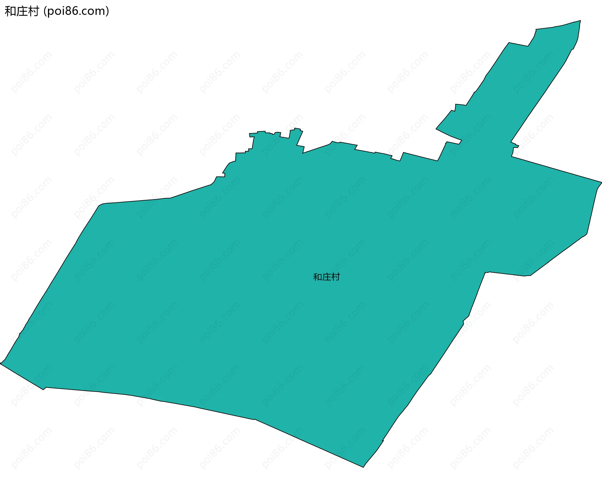 和庄村边界地图