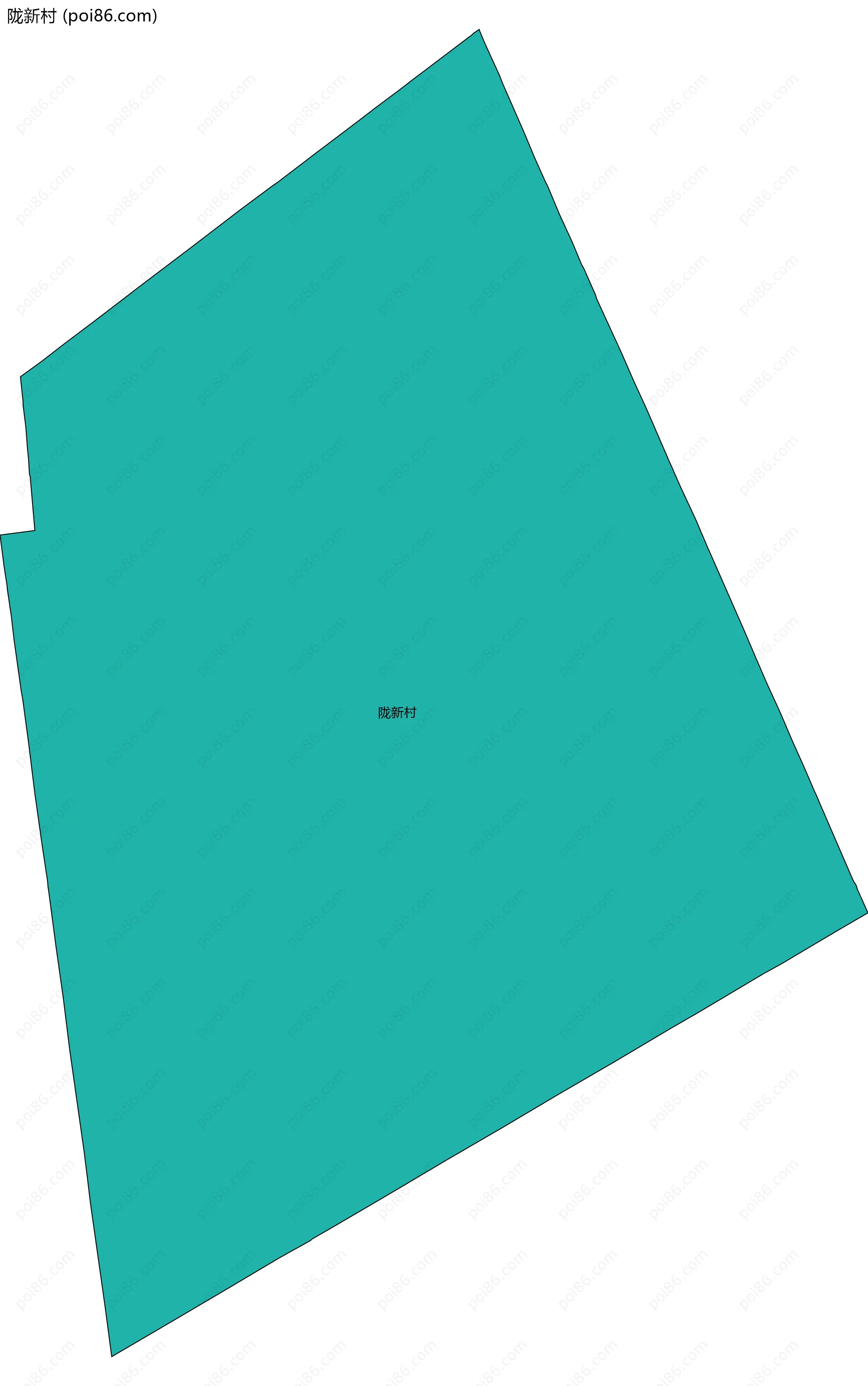 陇新村边界地图