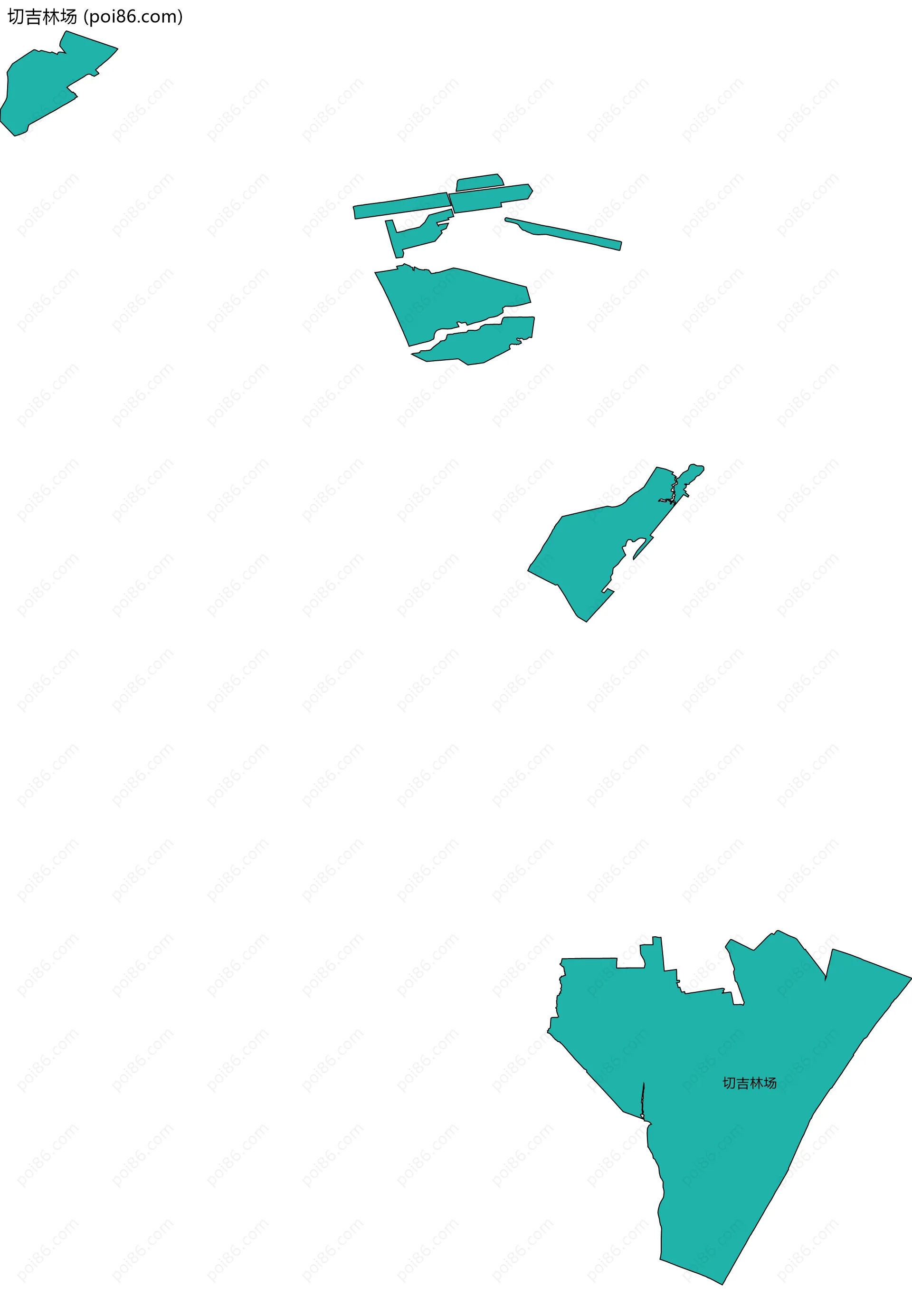 切吉林场边界地图