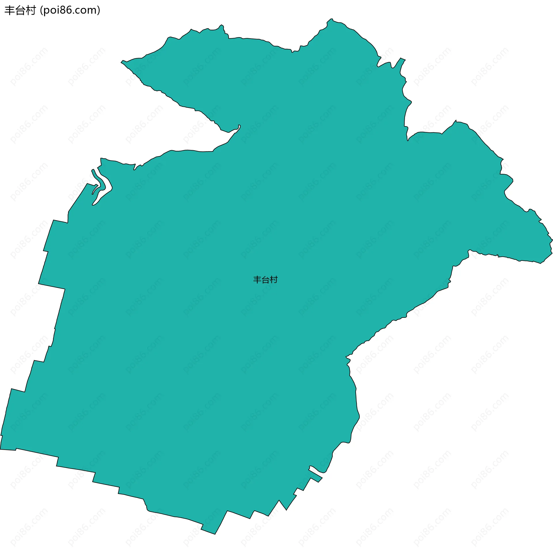 丰台村边界地图