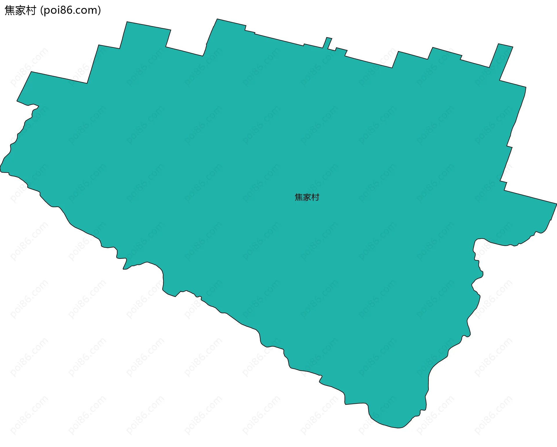 焦家村边界地图