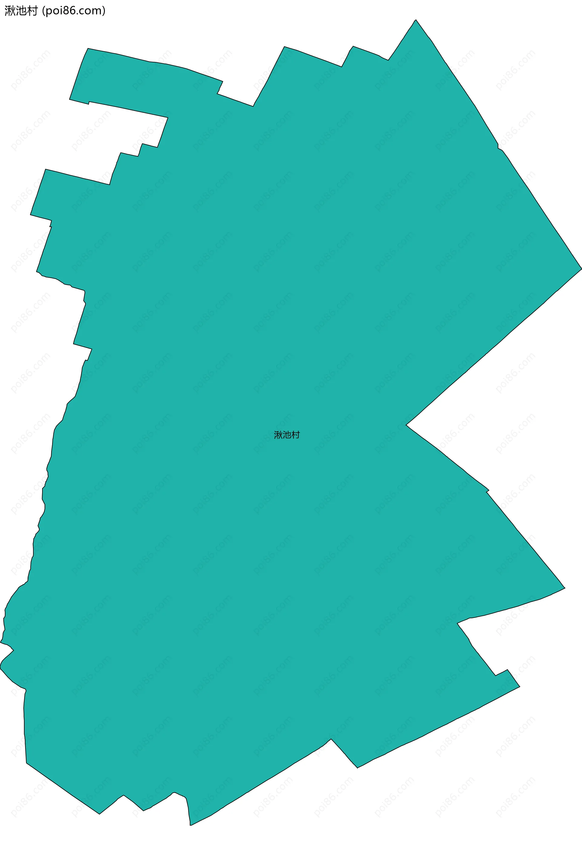 湫池村边界地图