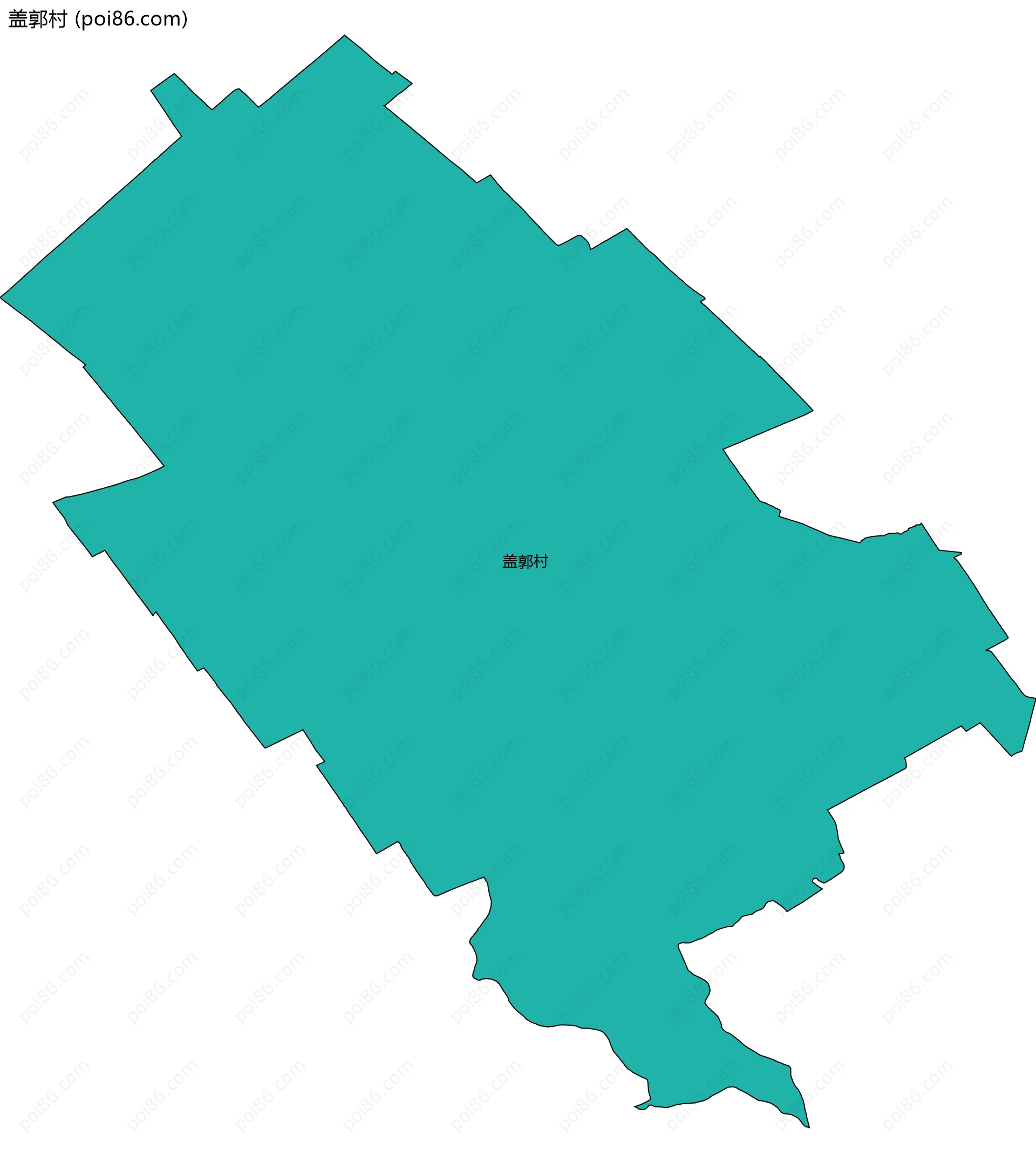 盖郭村边界地图