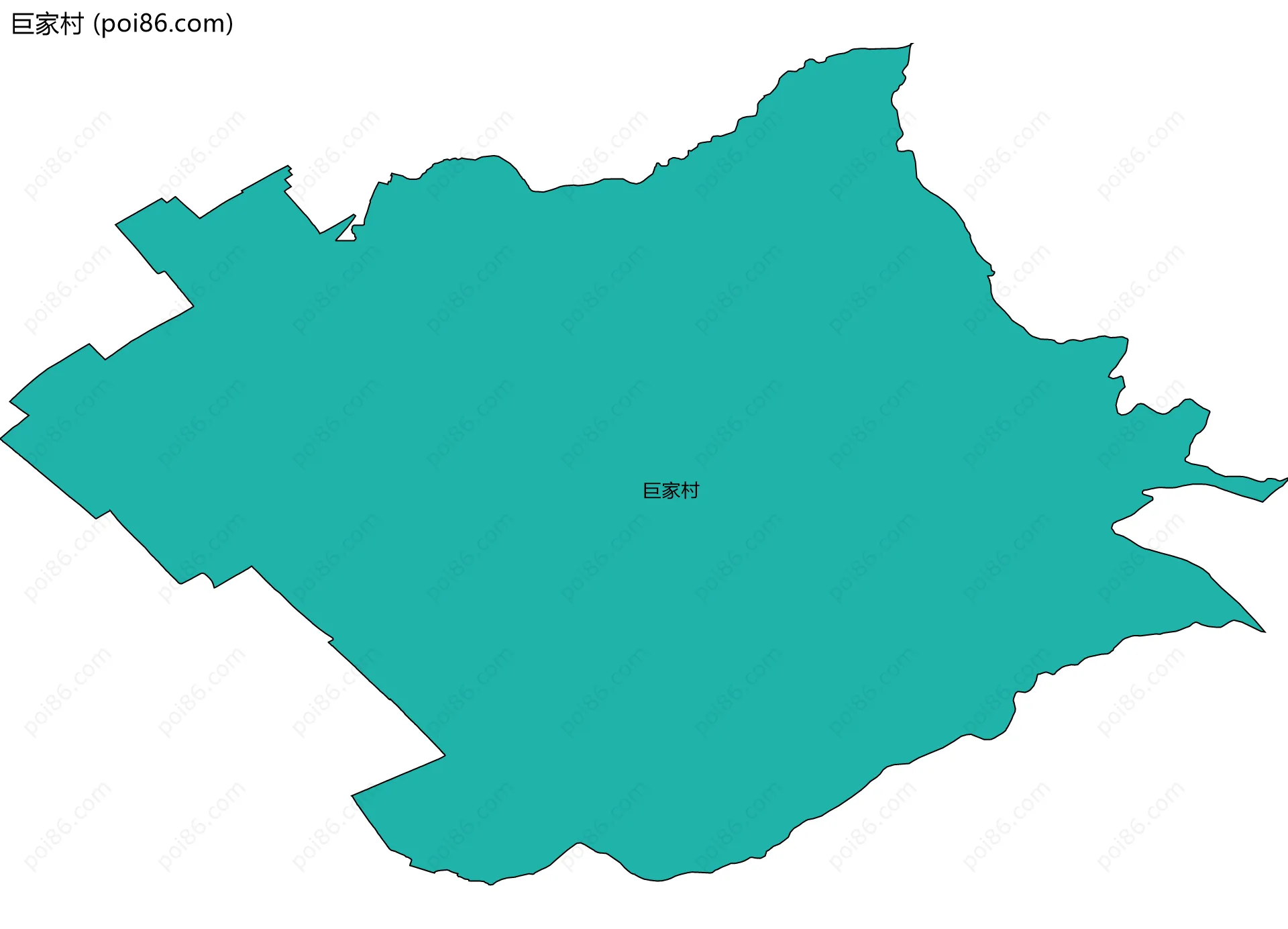 巨家村边界地图