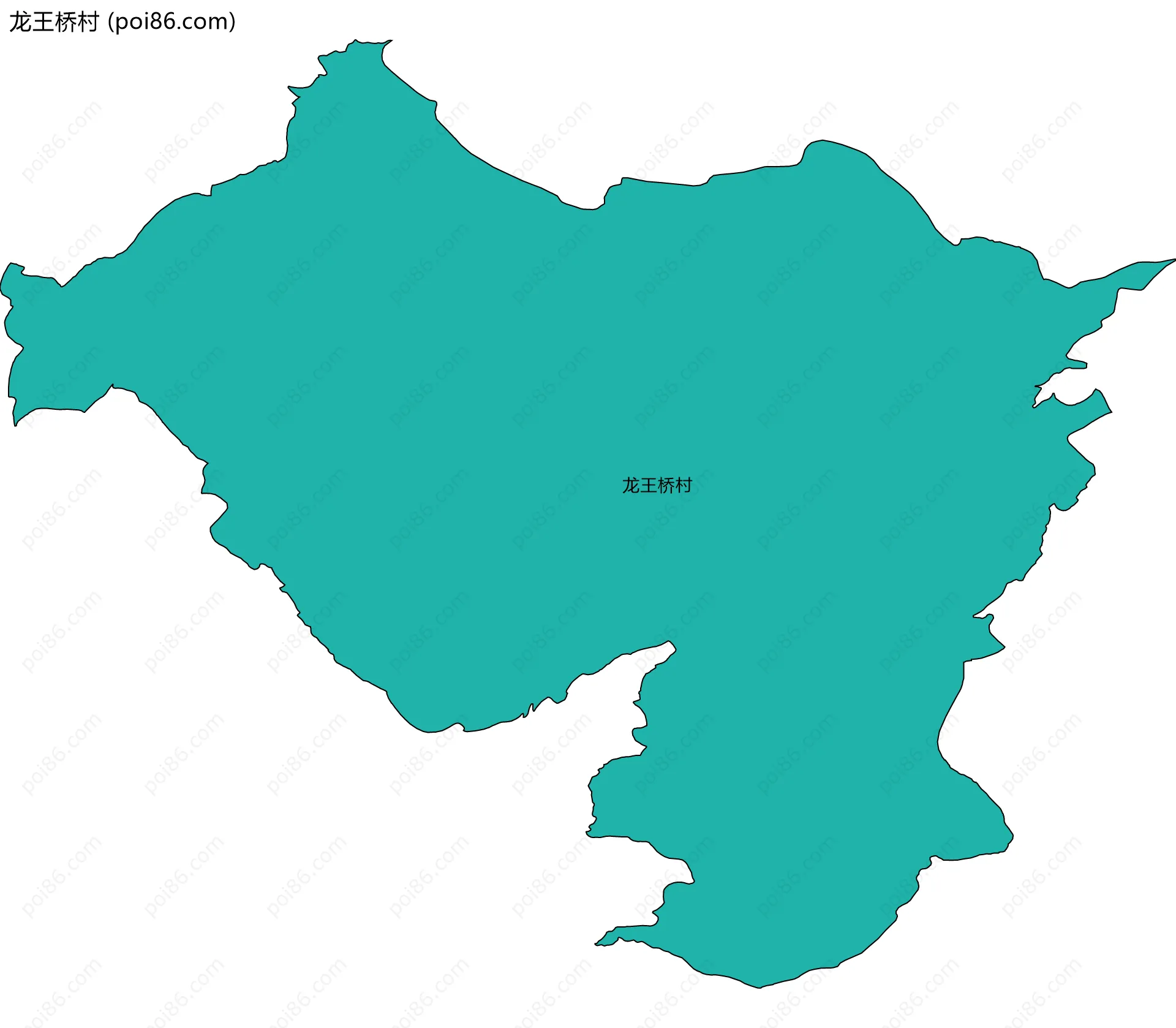 龙王桥村边界地图