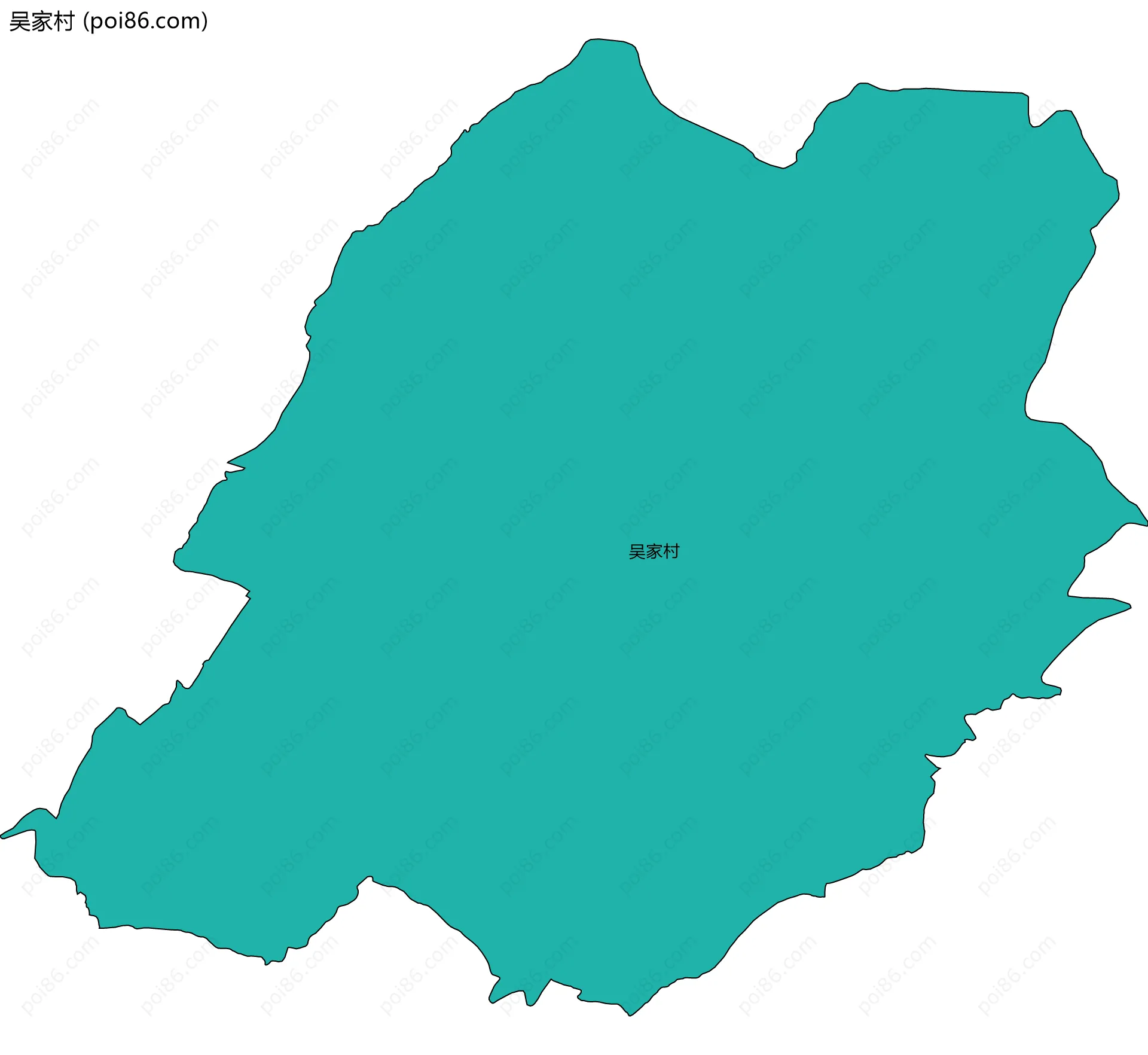 吴家村边界地图