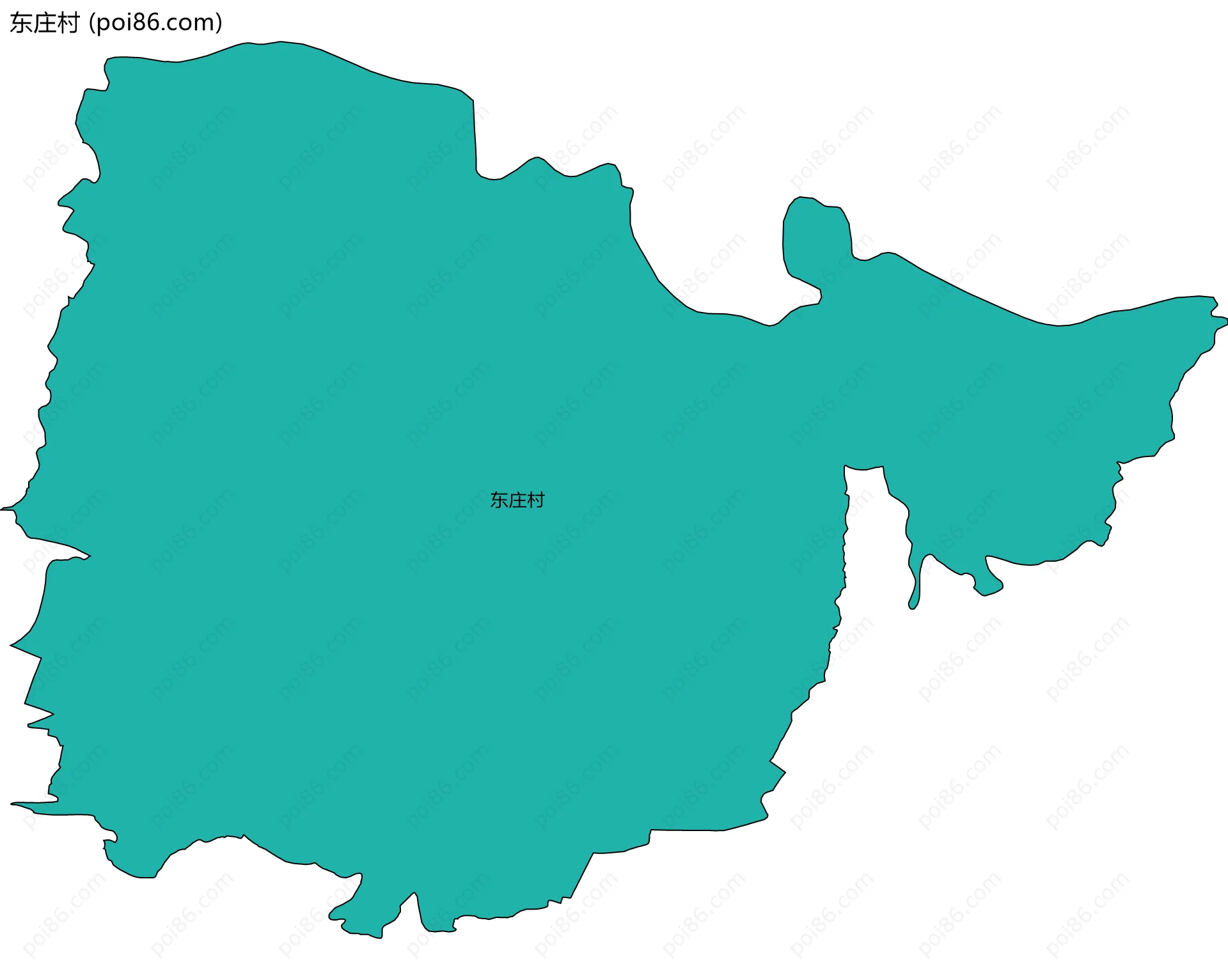东庄村边界地图