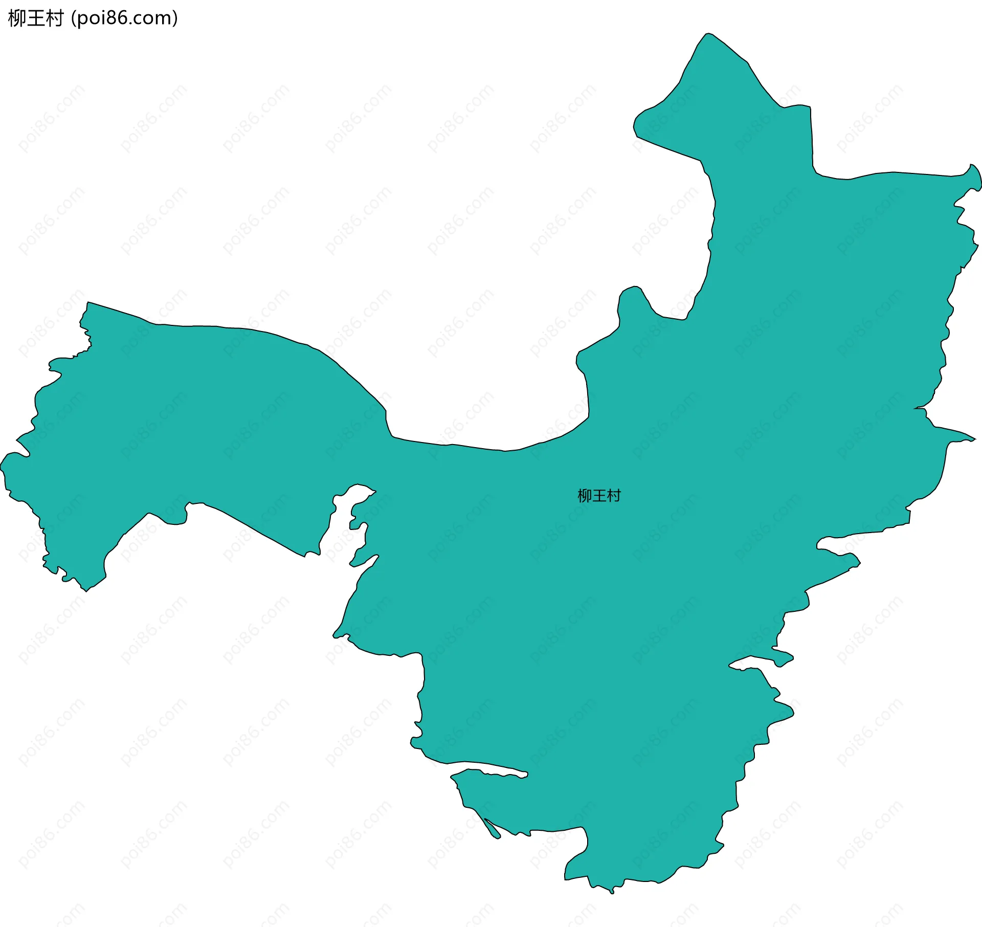 柳王村边界地图