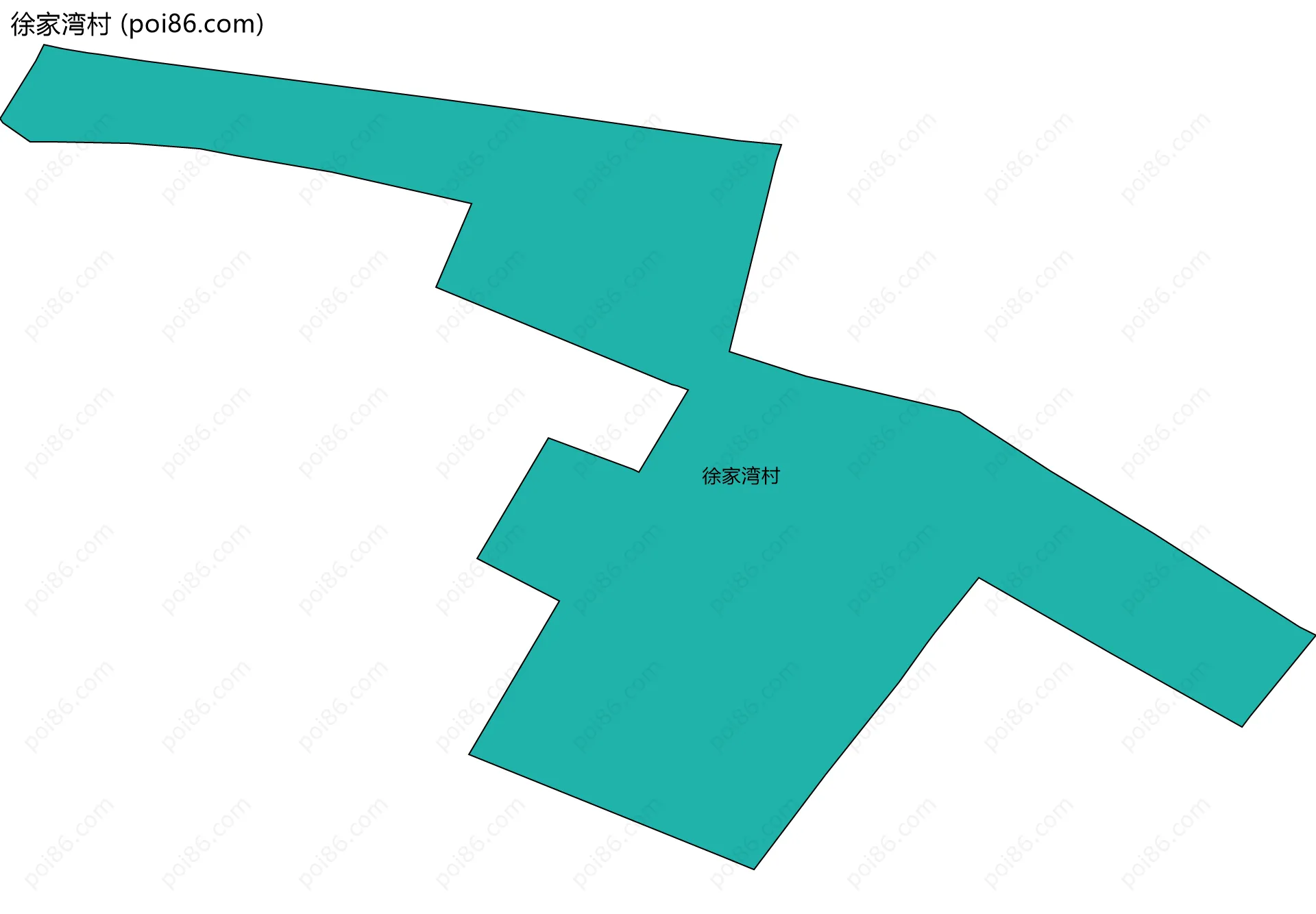 徐家湾村边界地图