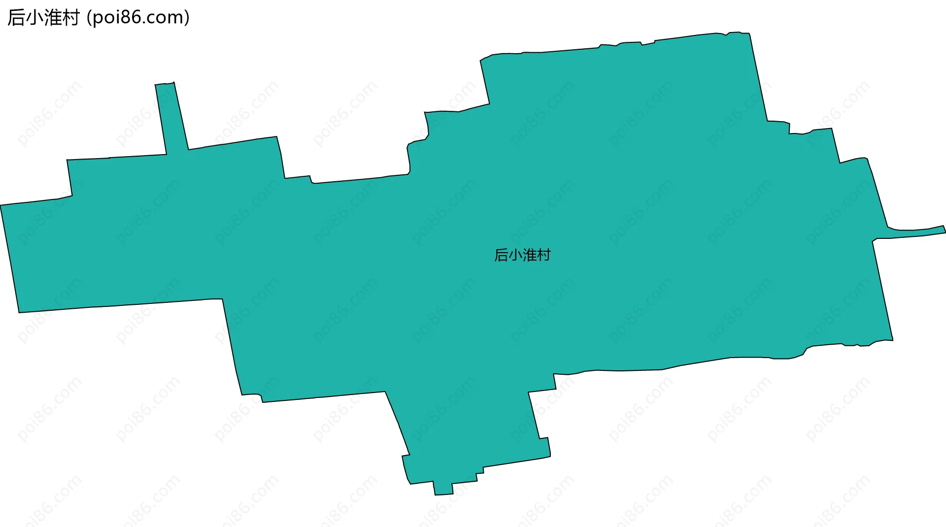后小淮村边界地图