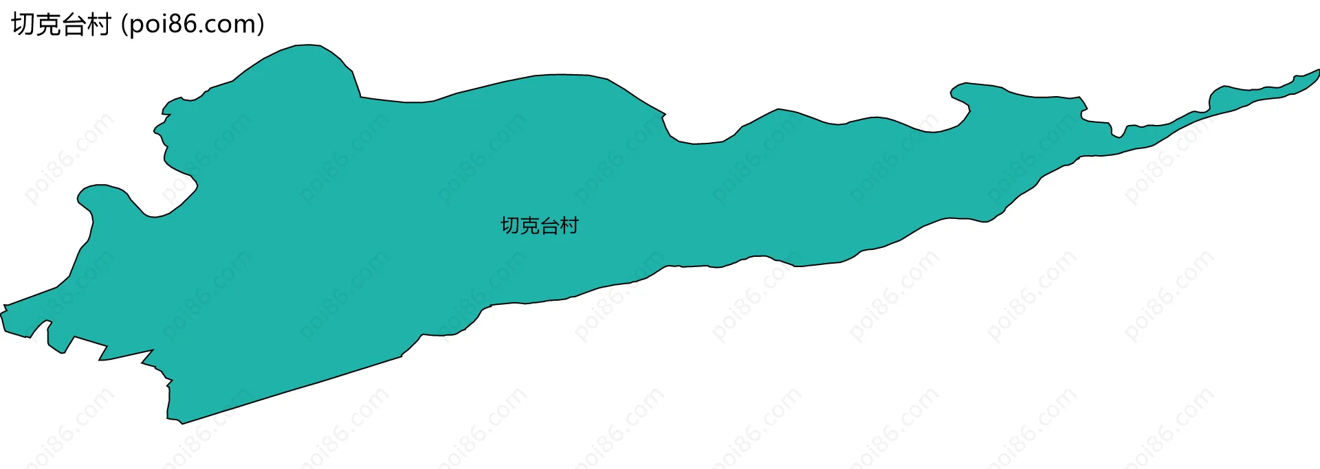 切克台村边界地图