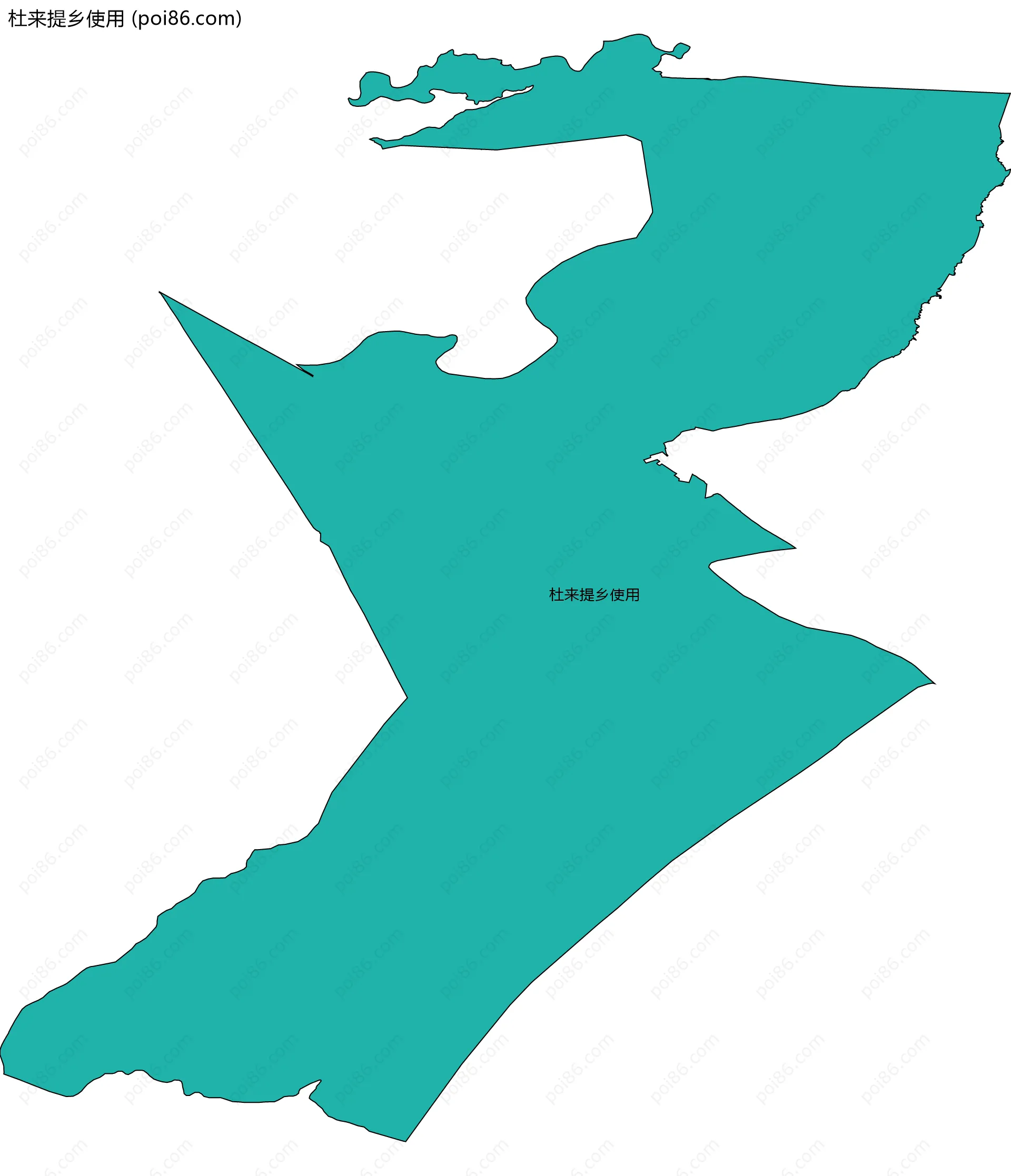 杜来提乡使用边界地图