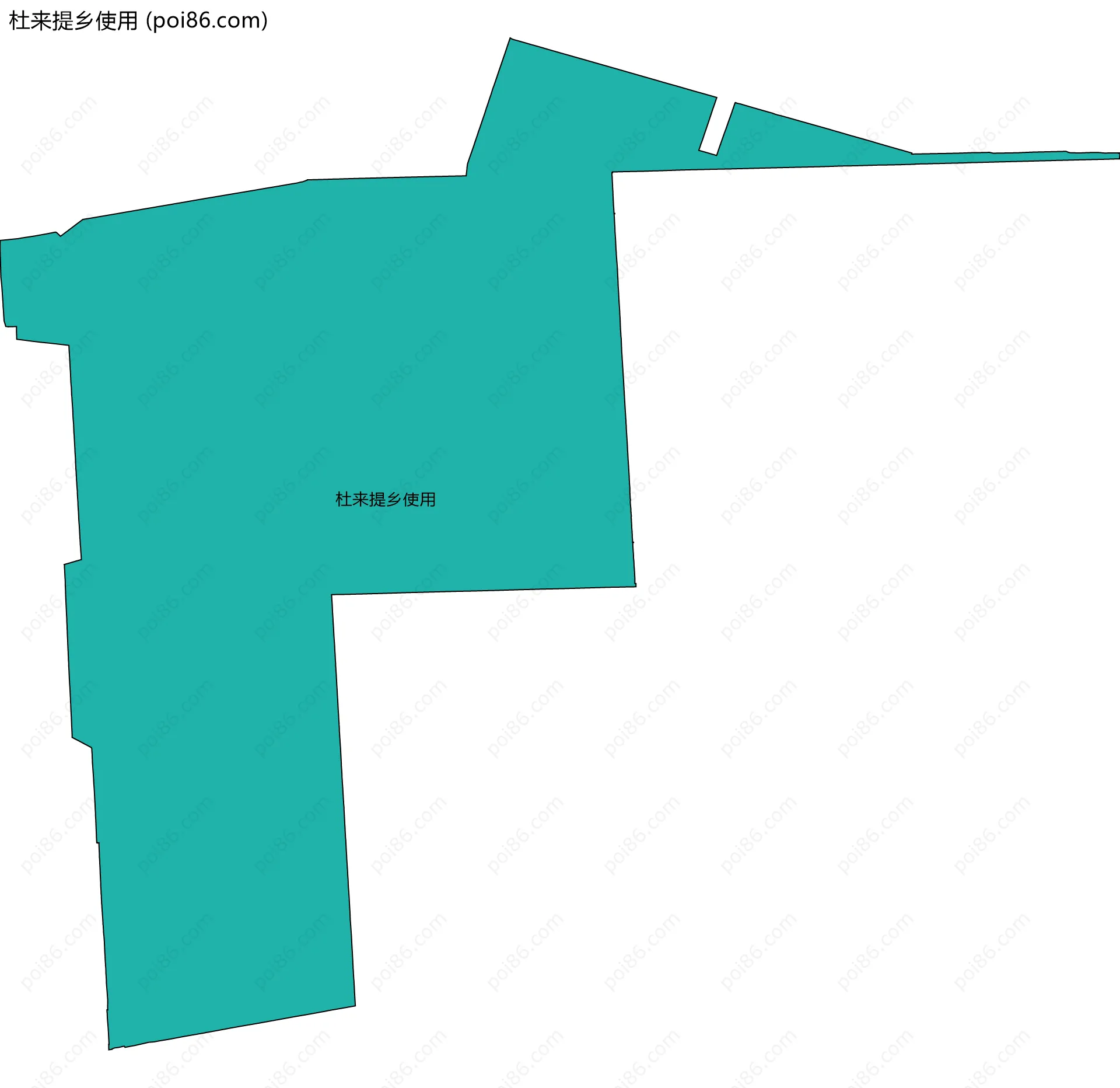 杜来提乡使用边界地图