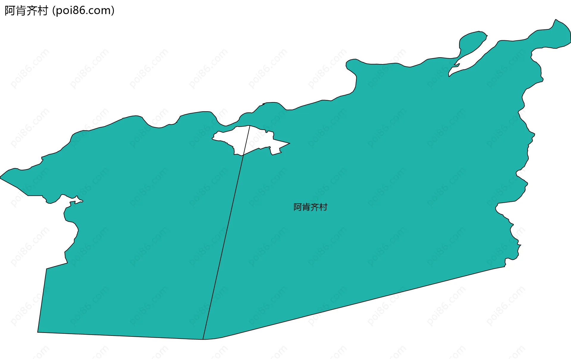 阿肯齐村边界地图