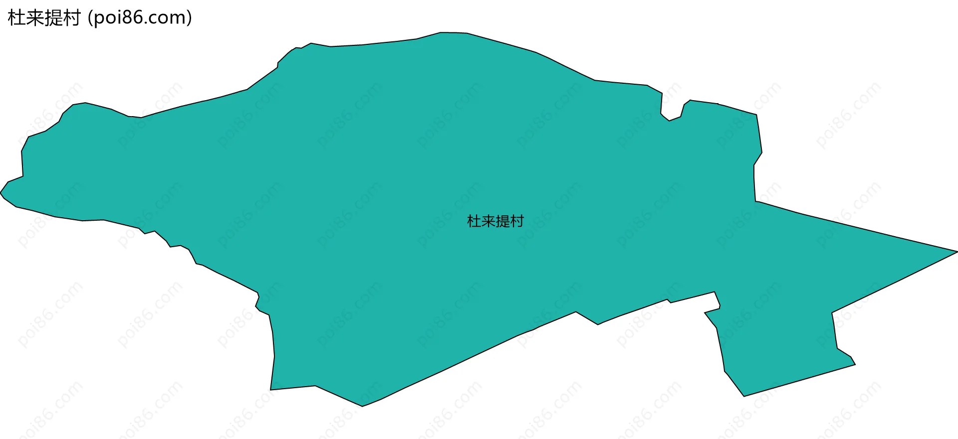 杜来提村边界地图