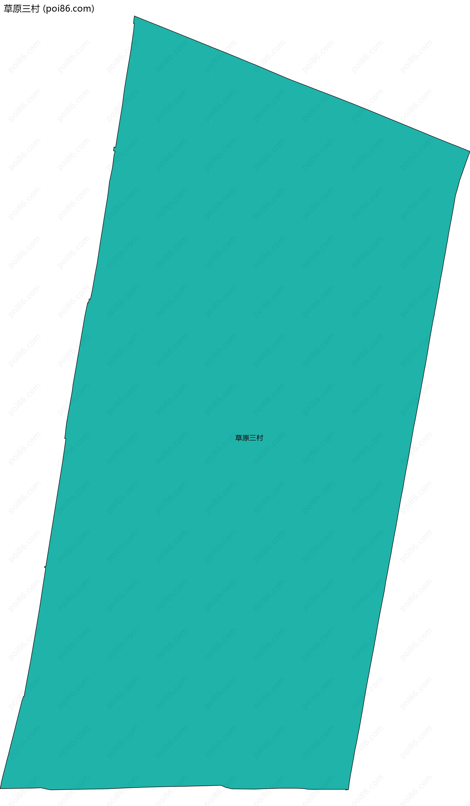 草原三村边界地图