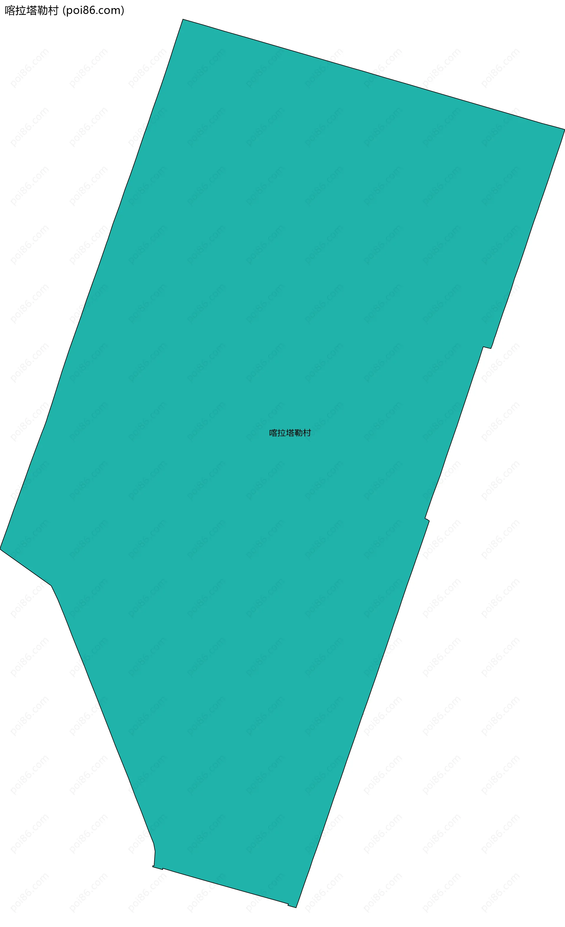 喀拉塔勒村边界地图