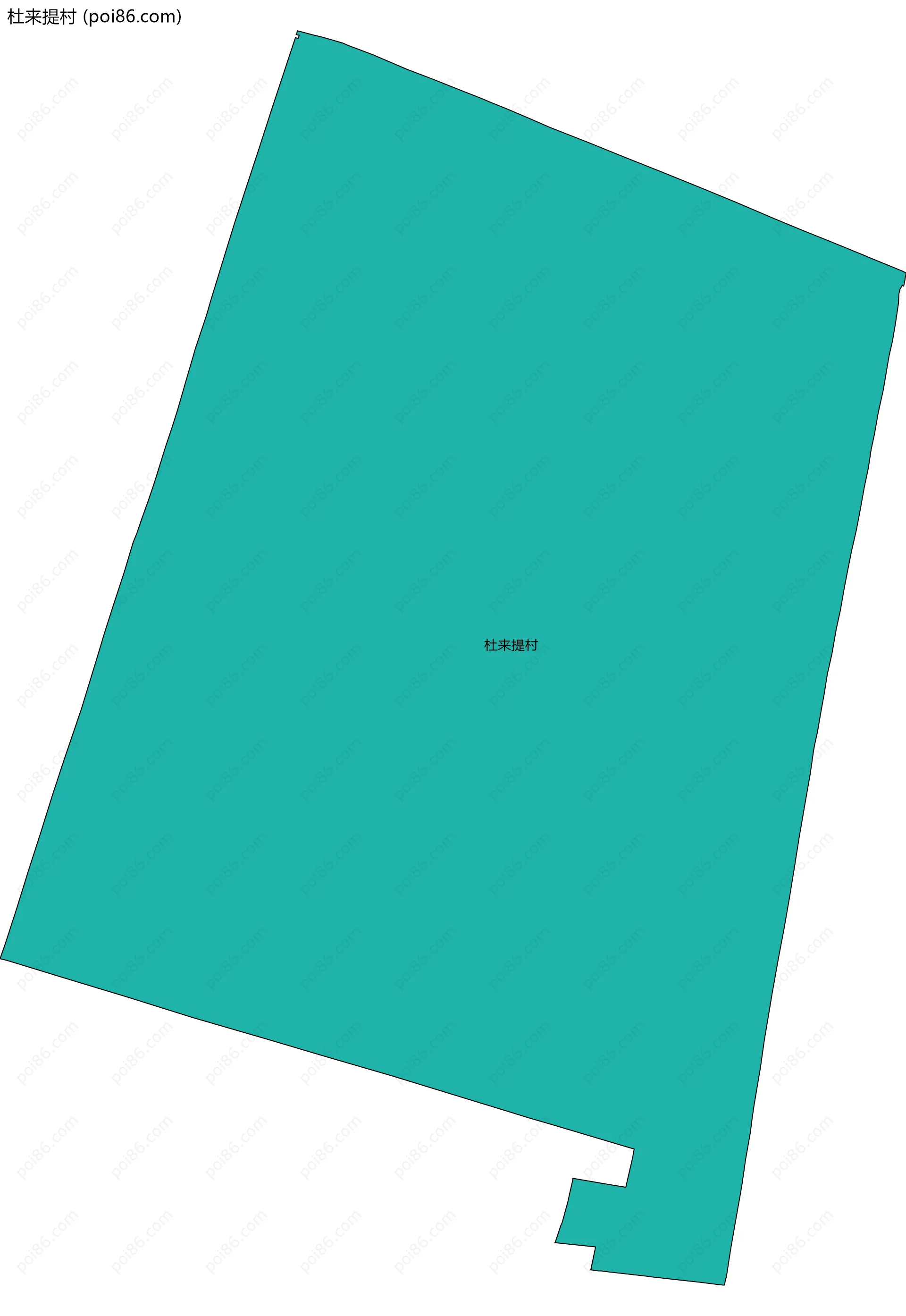 杜来提村边界地图