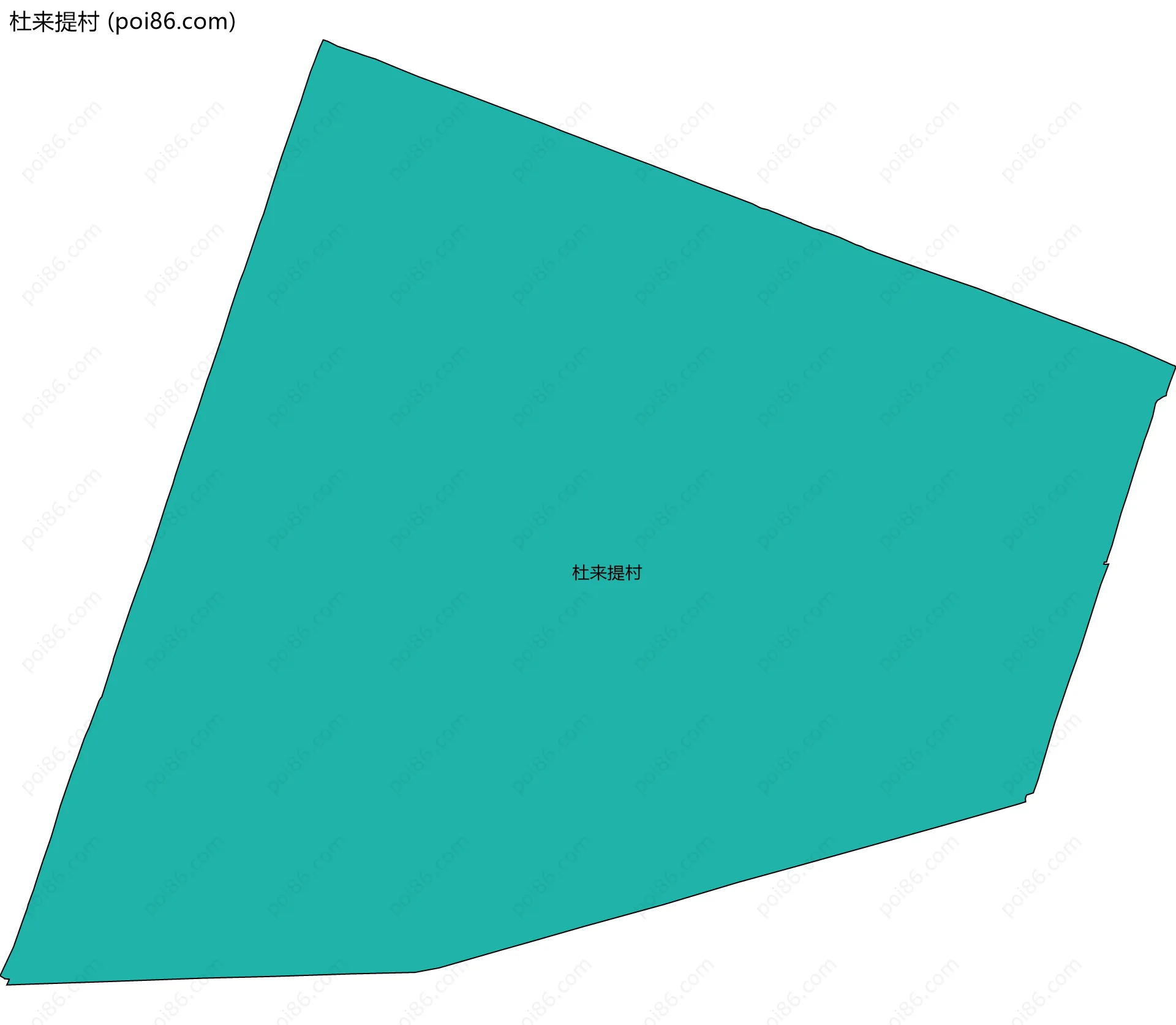 杜来提村边界地图