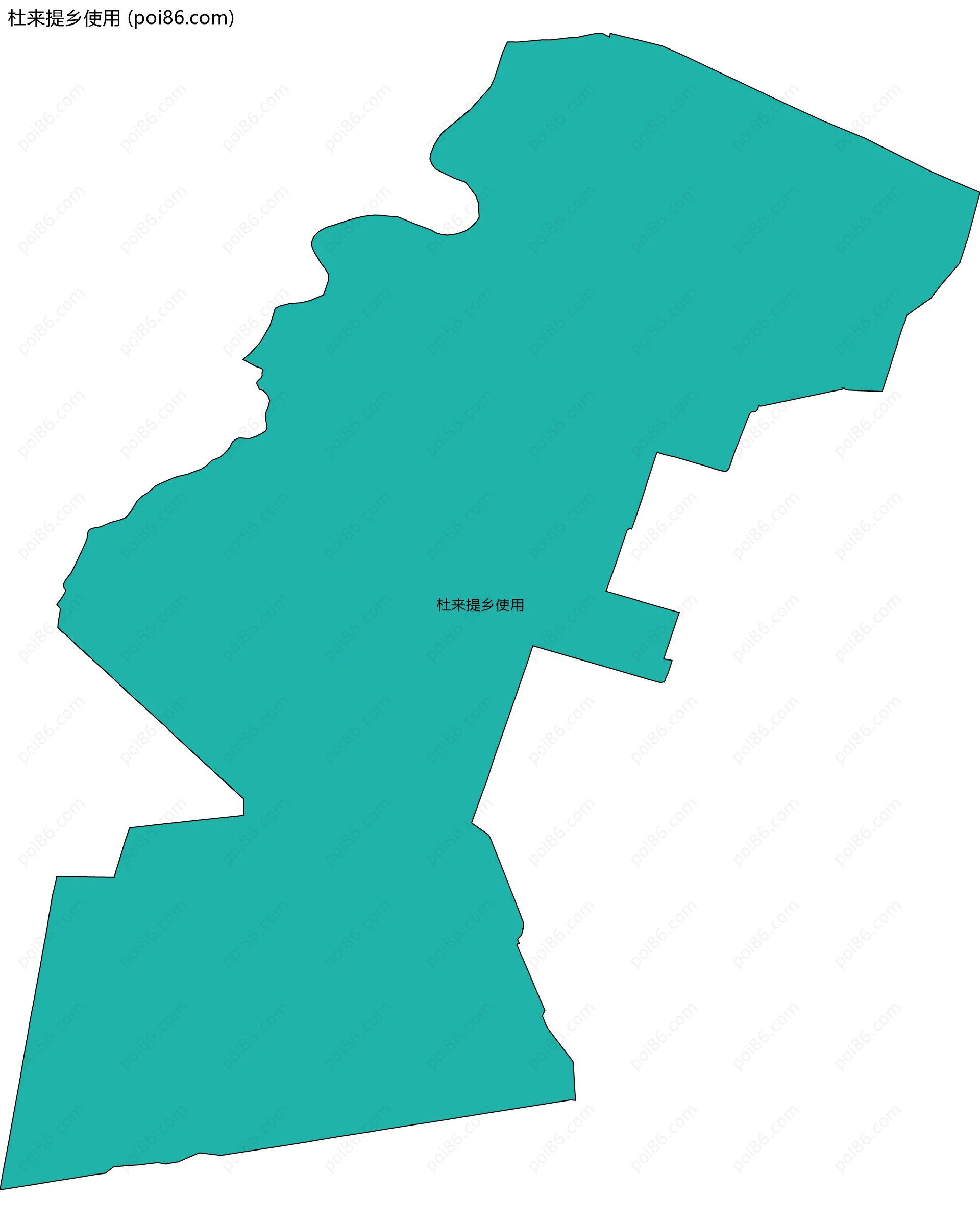 杜来提乡使用边界地图