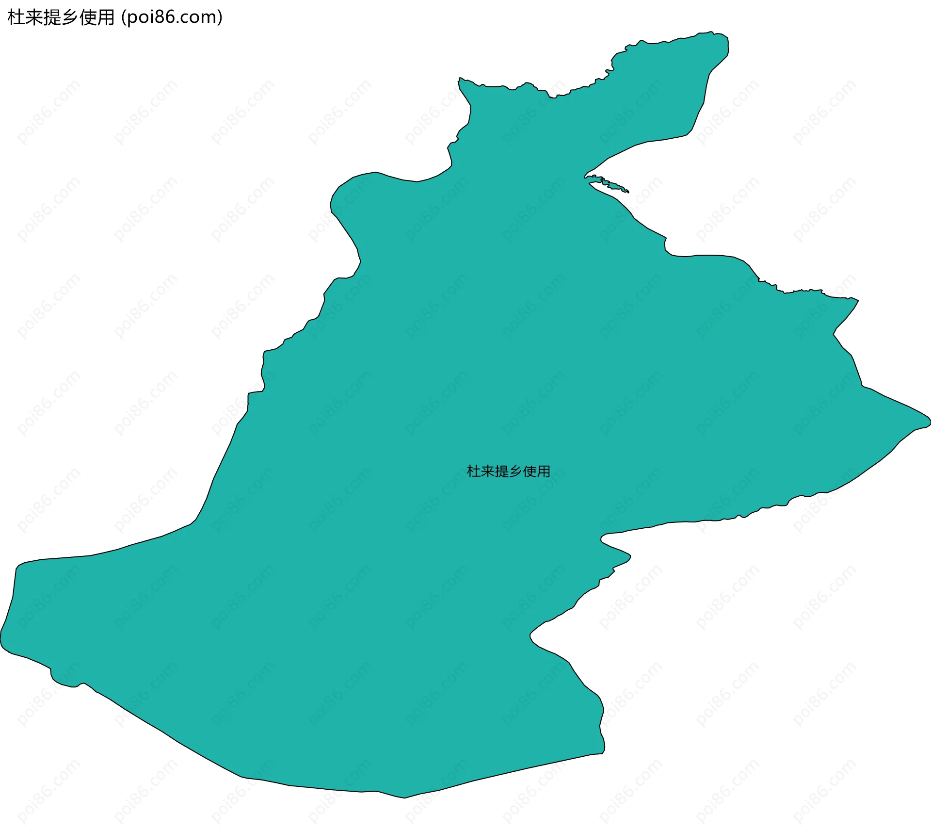 杜来提乡使用边界地图