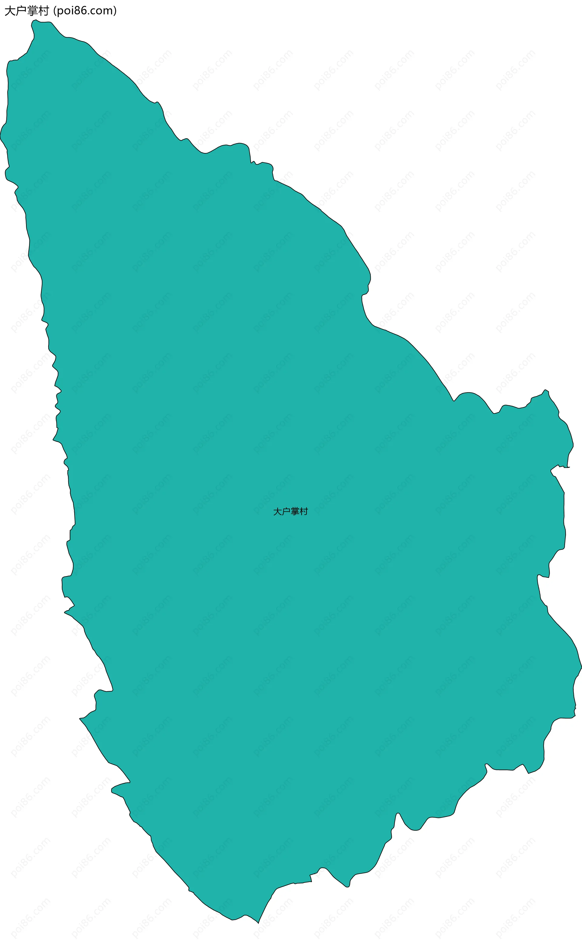 大户掌村边界地图